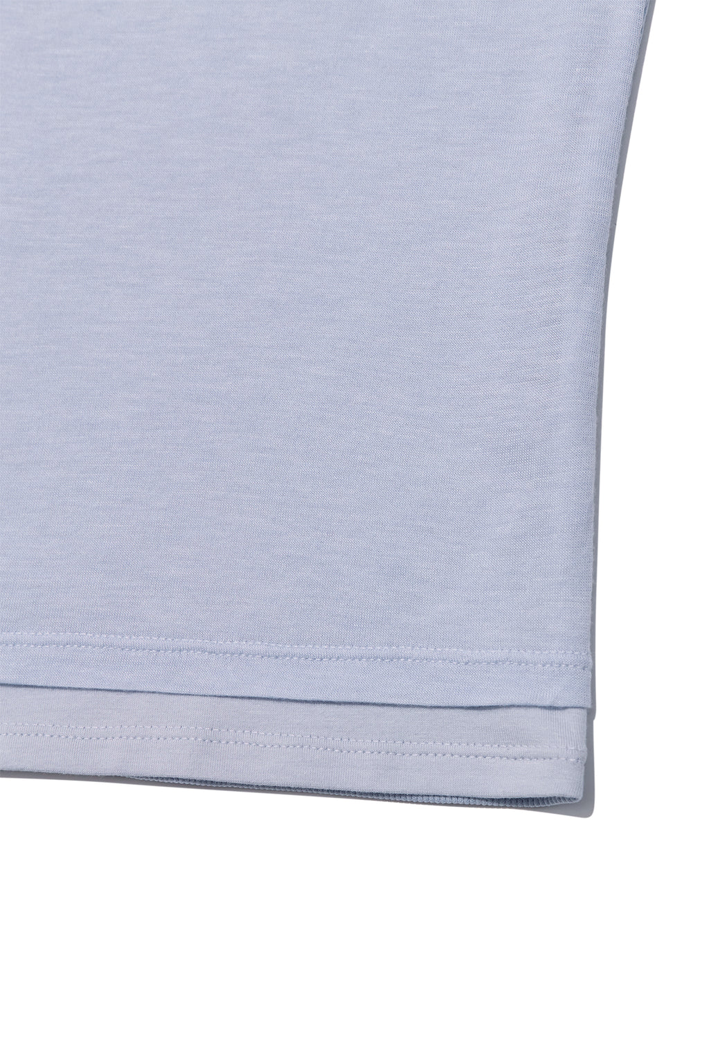 Matin Kim - Pintuck Layered Slim Crop Top (Light Blue) product image 4 | TRAB K-Fashion Australia