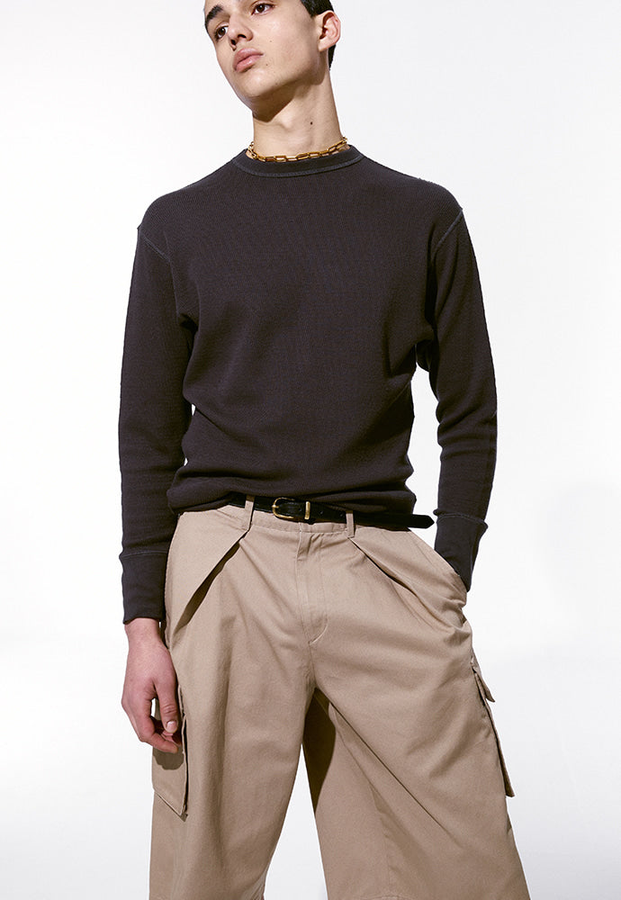 Tonywack - Garment-Washed Cotton Cargo Shorts (Beige) product image 4 | TRAB K-Fashion Australia