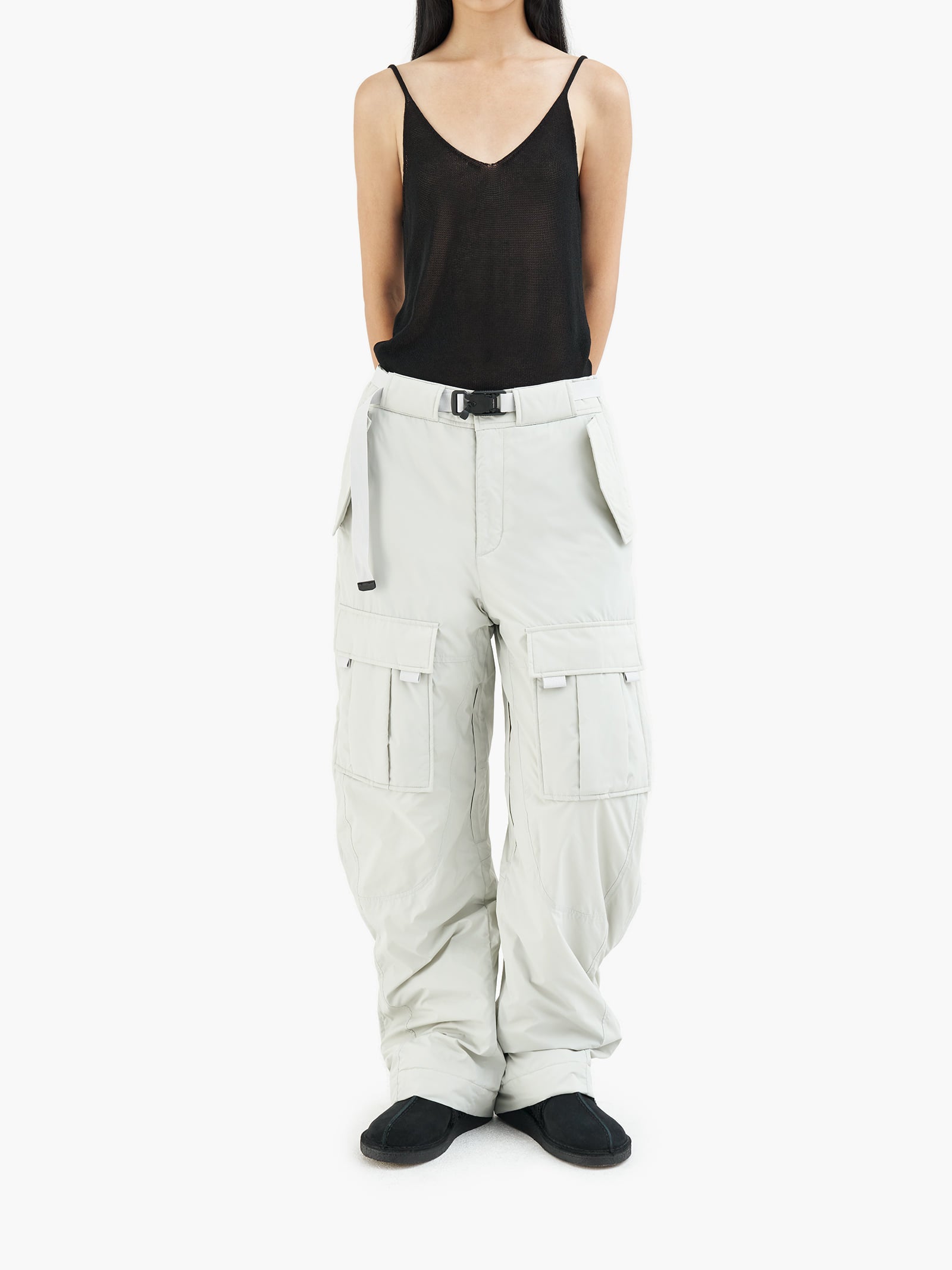 Jiyong Kim - Multi Pocket Insulate Trousers (Sage Green) product image 3 | TRAB K-Fashion Australia