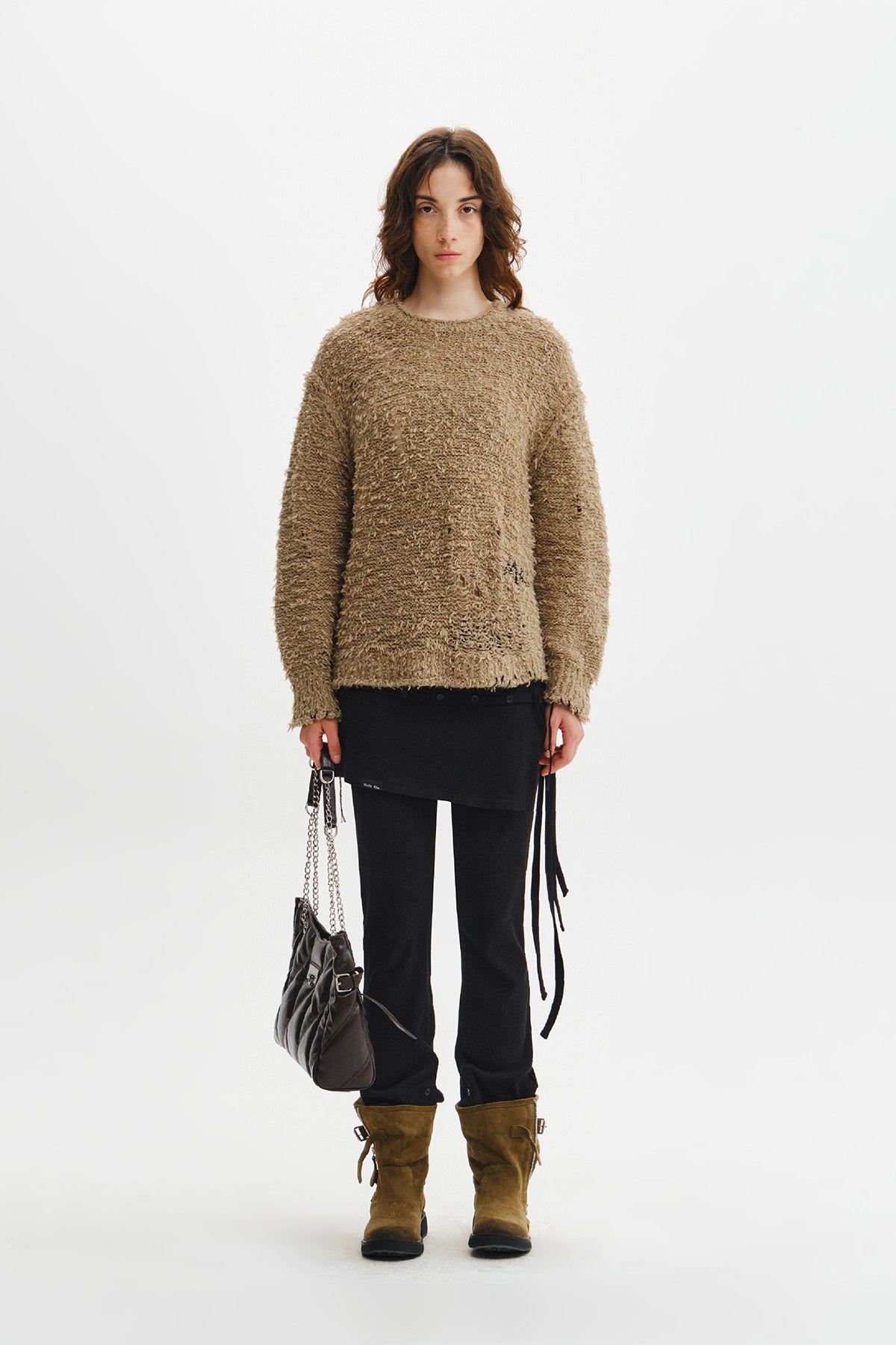 Matin Kim - Detachable Layer Jersey Pants (Black) product image 13 | TRAB K-Fashion Australia