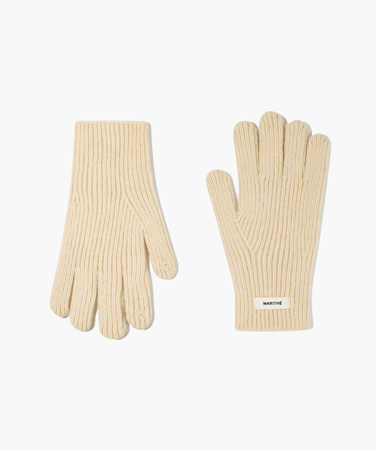 Marithe & Francois Girbaud - Regular Logo Muffler&glove (Beige) product image 4 | TRAB K-Fashion Australia