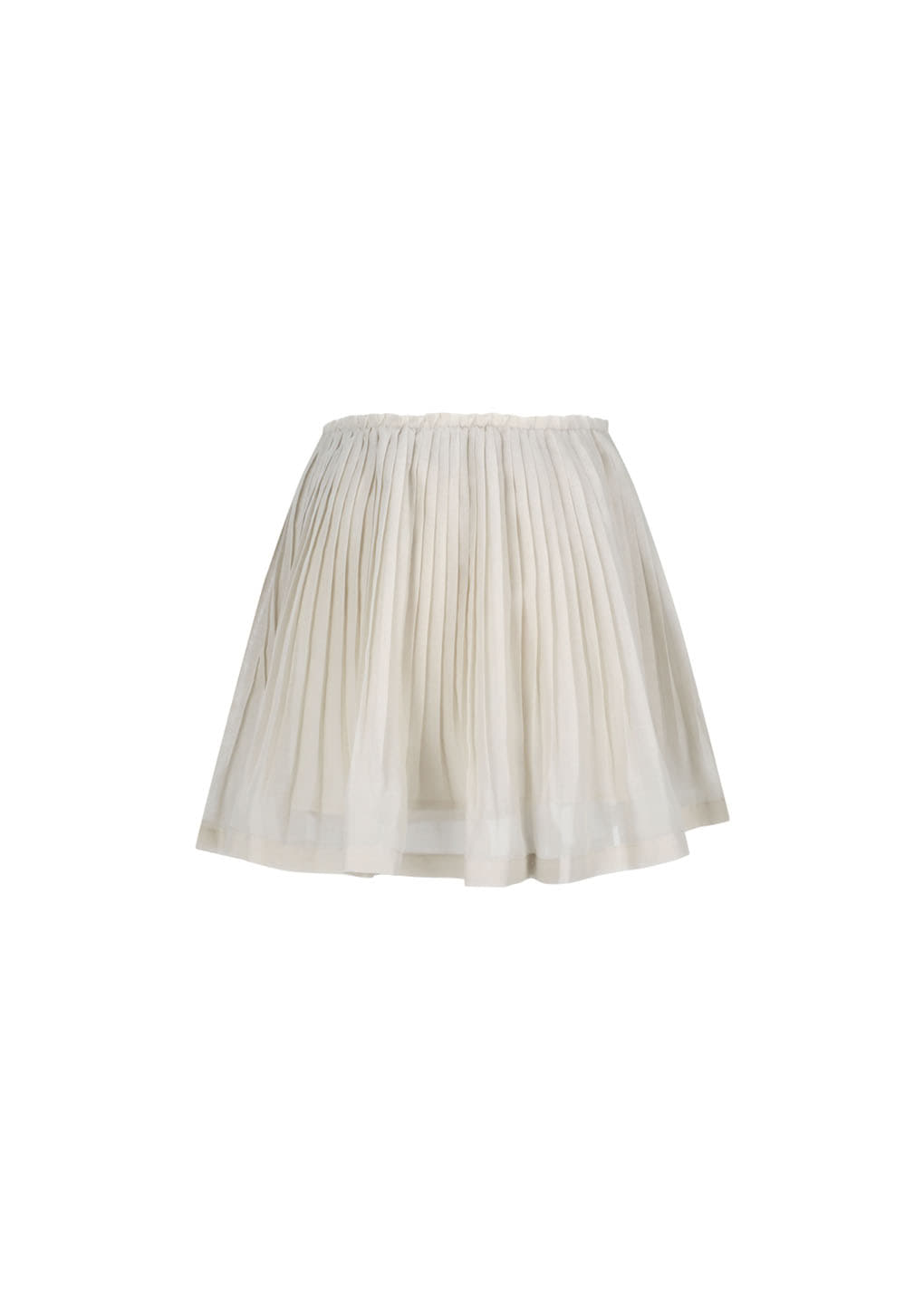 Amomento - Pleated Mini Skirt (Beige) product image 3 | TRAB K-Fashion Australia
