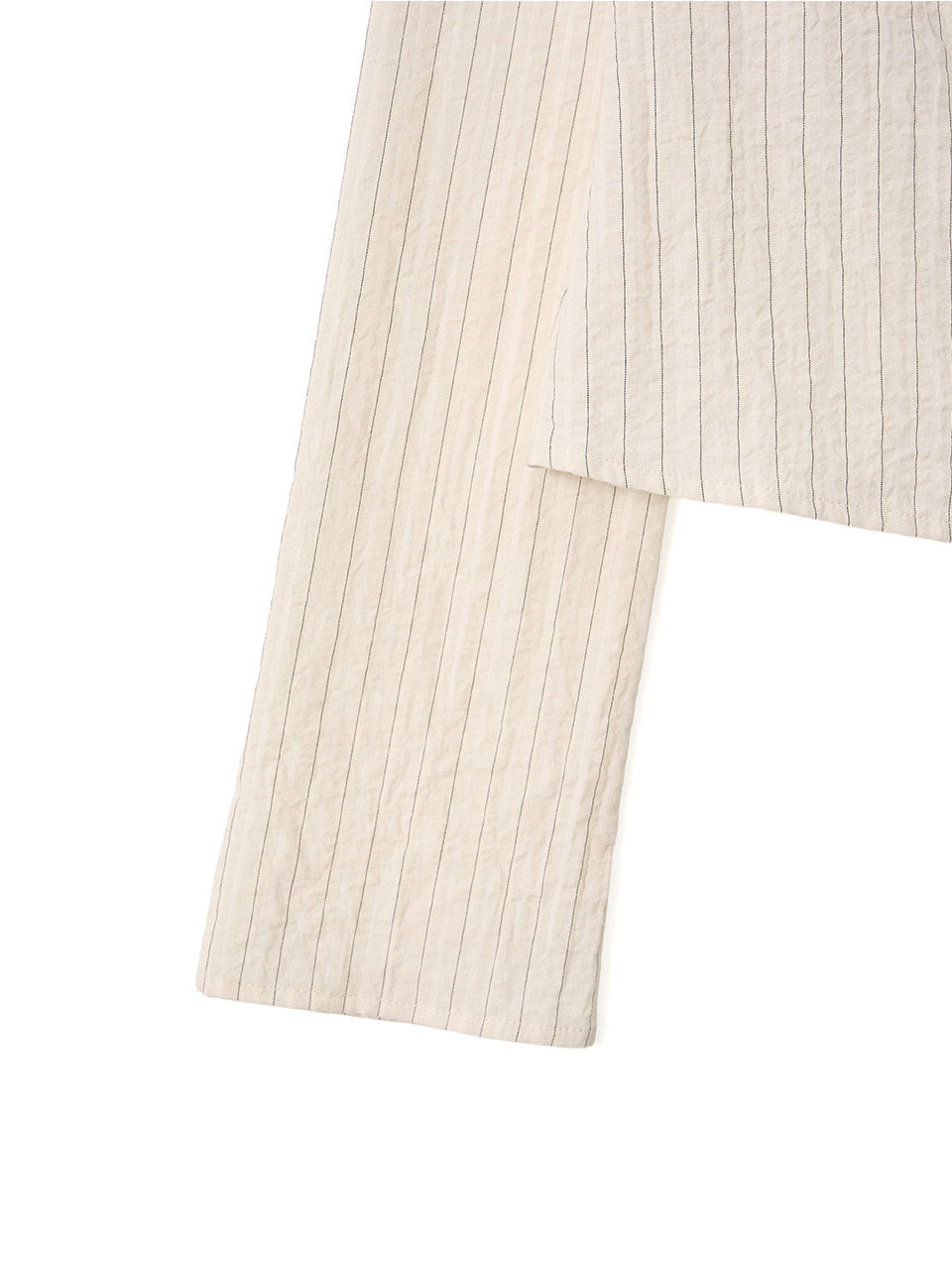 Kijun - Ruffle Detail Shirt (Light Beige) product image 12 | TRAB K-Fashion Australia