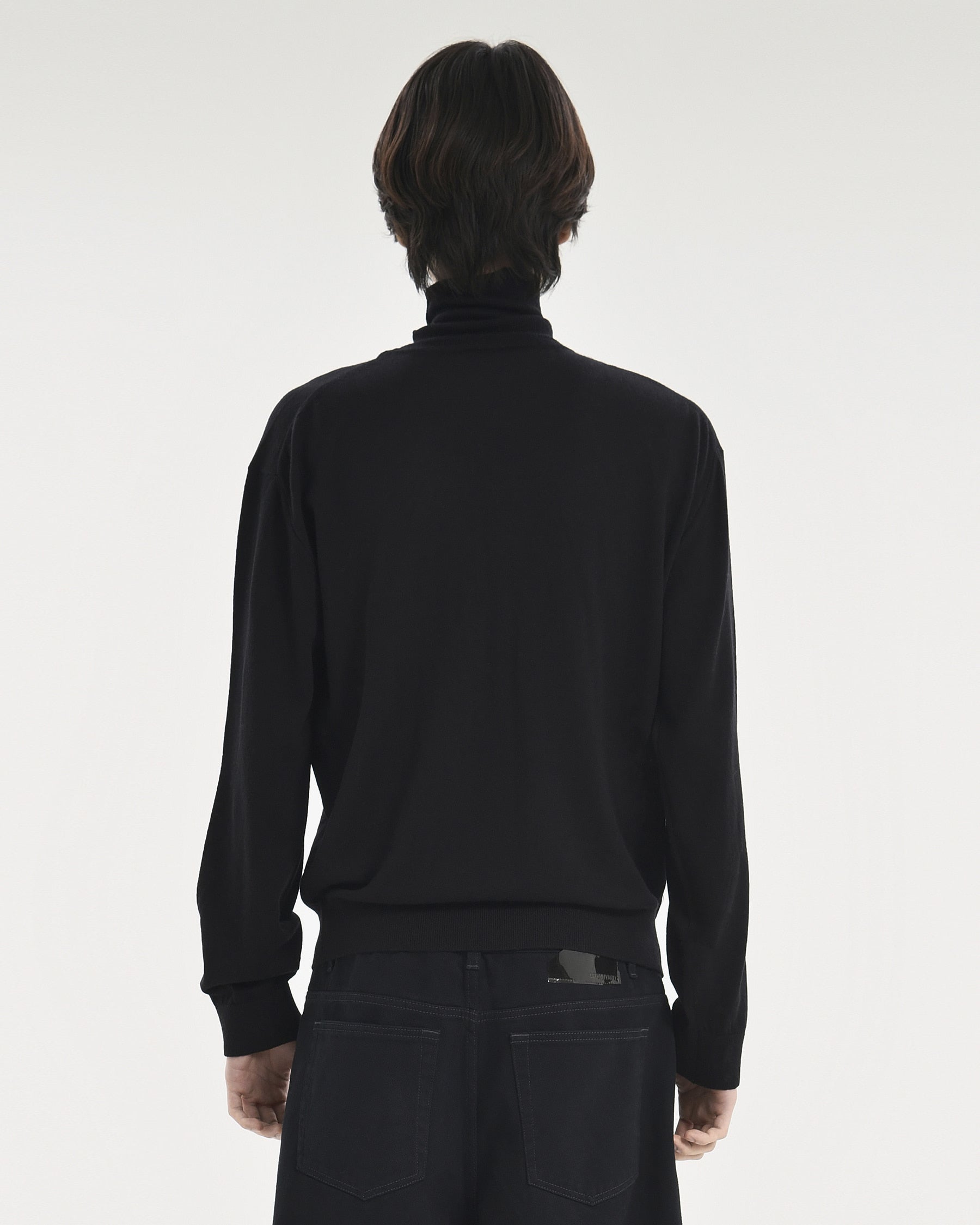 Brownyard - Merino Wool Turtle Neck Knit (Black) product image 2 | TRAB K-Fashion Australia