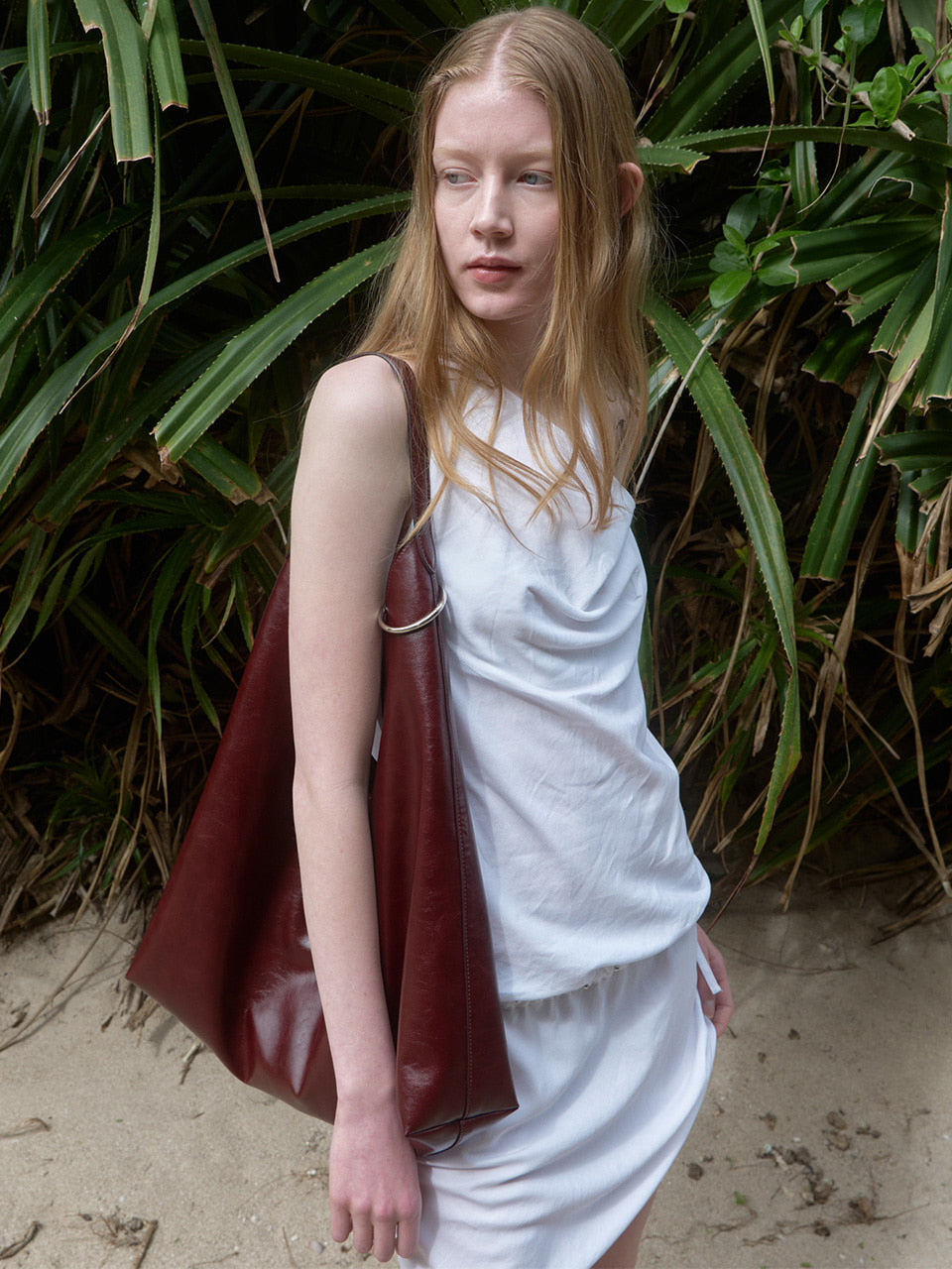 Kijun - Cowl Mini Dress (Off-White) product image 3 | TRAB K-Fashion Australia