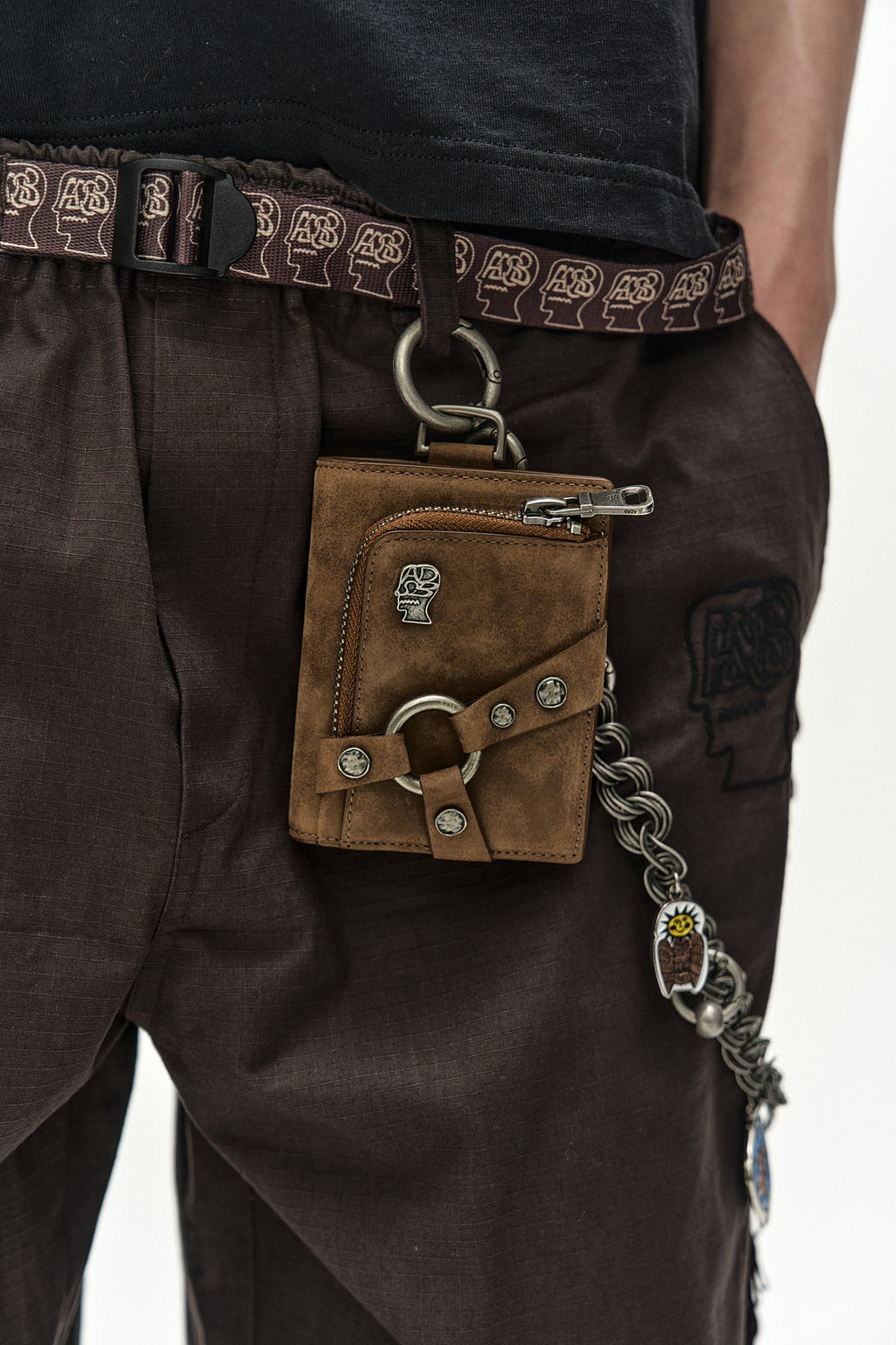 Andersson Bell - Andersson Bell X Brain Dead Keychain Wallet (Tan) product image 1 | TRAB K-Fashion Australia