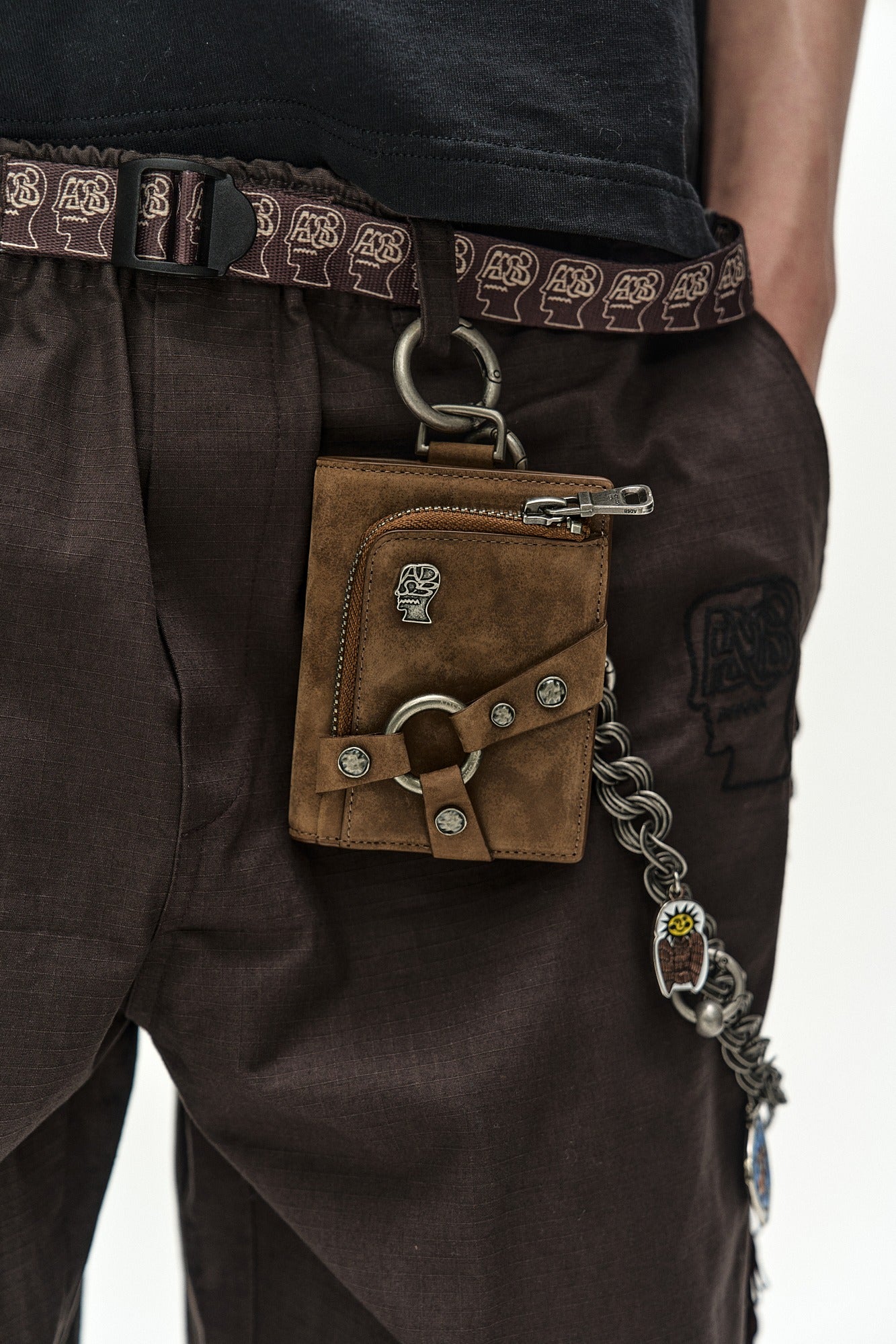 Andersson Bell - Andersson Bell X Brain Dead Keychain Wallet (Tan) product image 1 | TRAB K-Fashion Australia