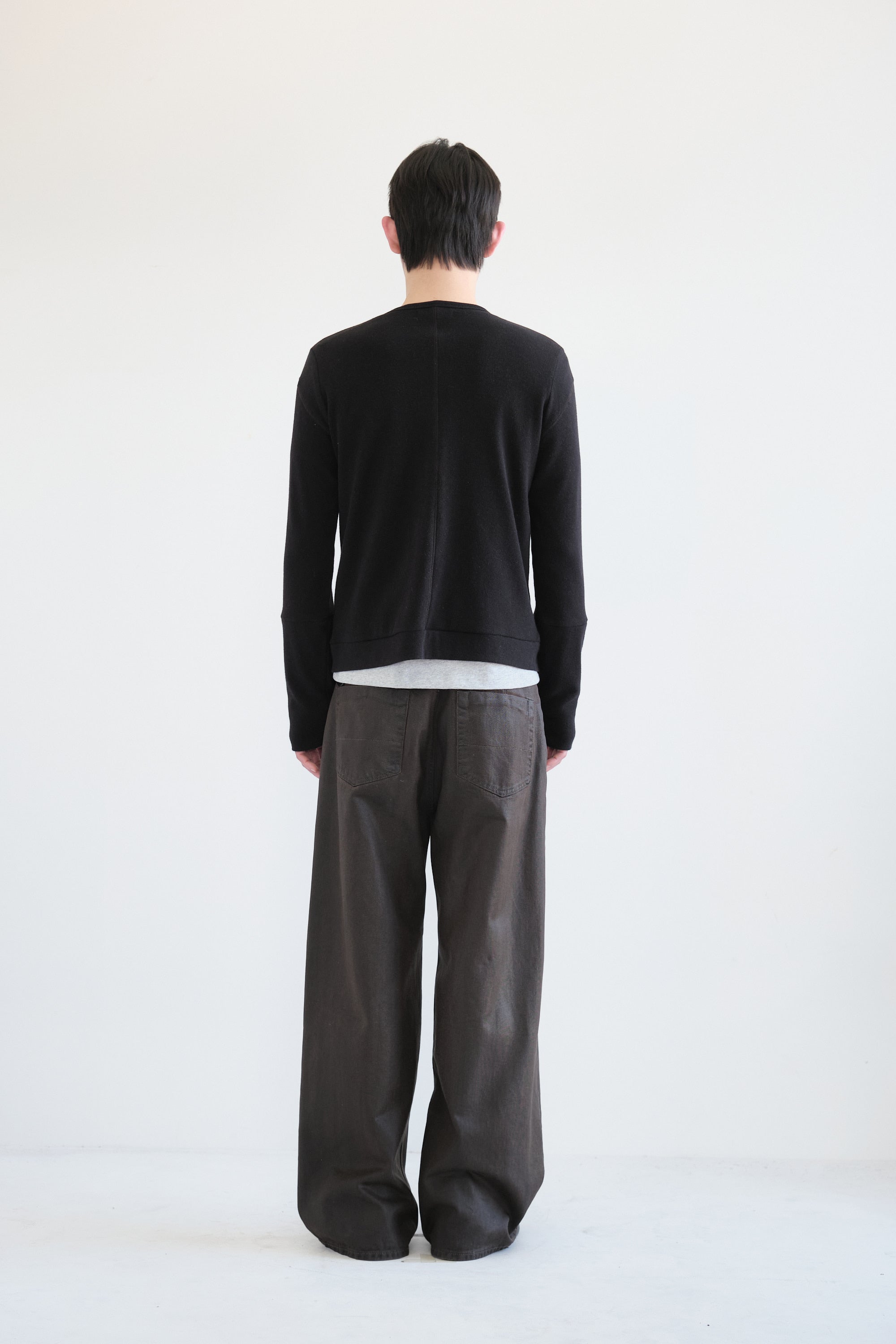 Hatchingroom - Layer Cardigan V2 (Black) product image 3 | TRAB K-Fashion Australia