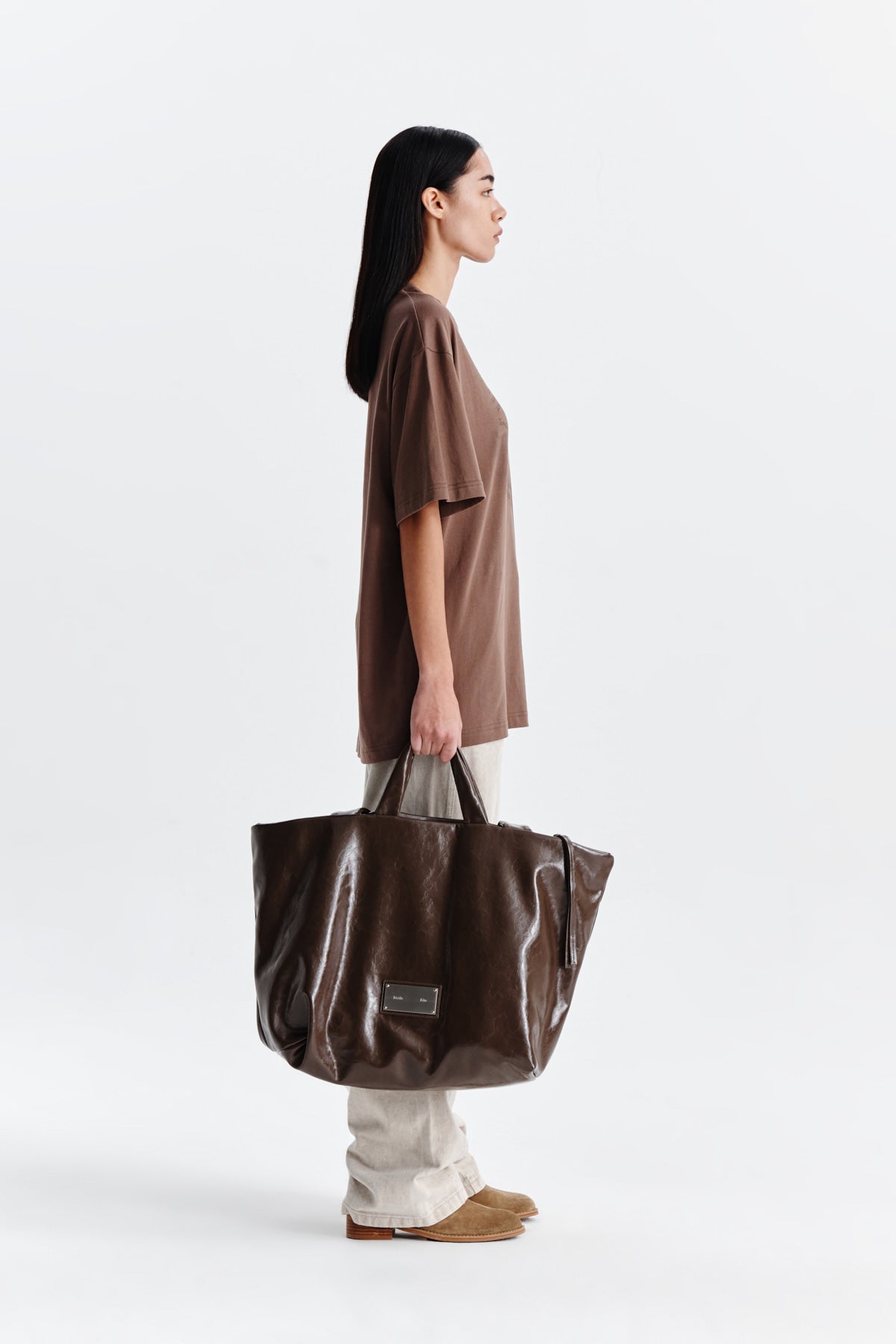 Matin Kim - Side Point Color Denim Pants (Beige) product image 6 | TRAB K-Fashion Australia