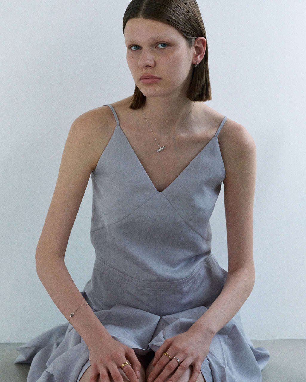 Numbering - Coil Oval Point Earring #8100 product image 3 | TRAB K-Fashion Australia