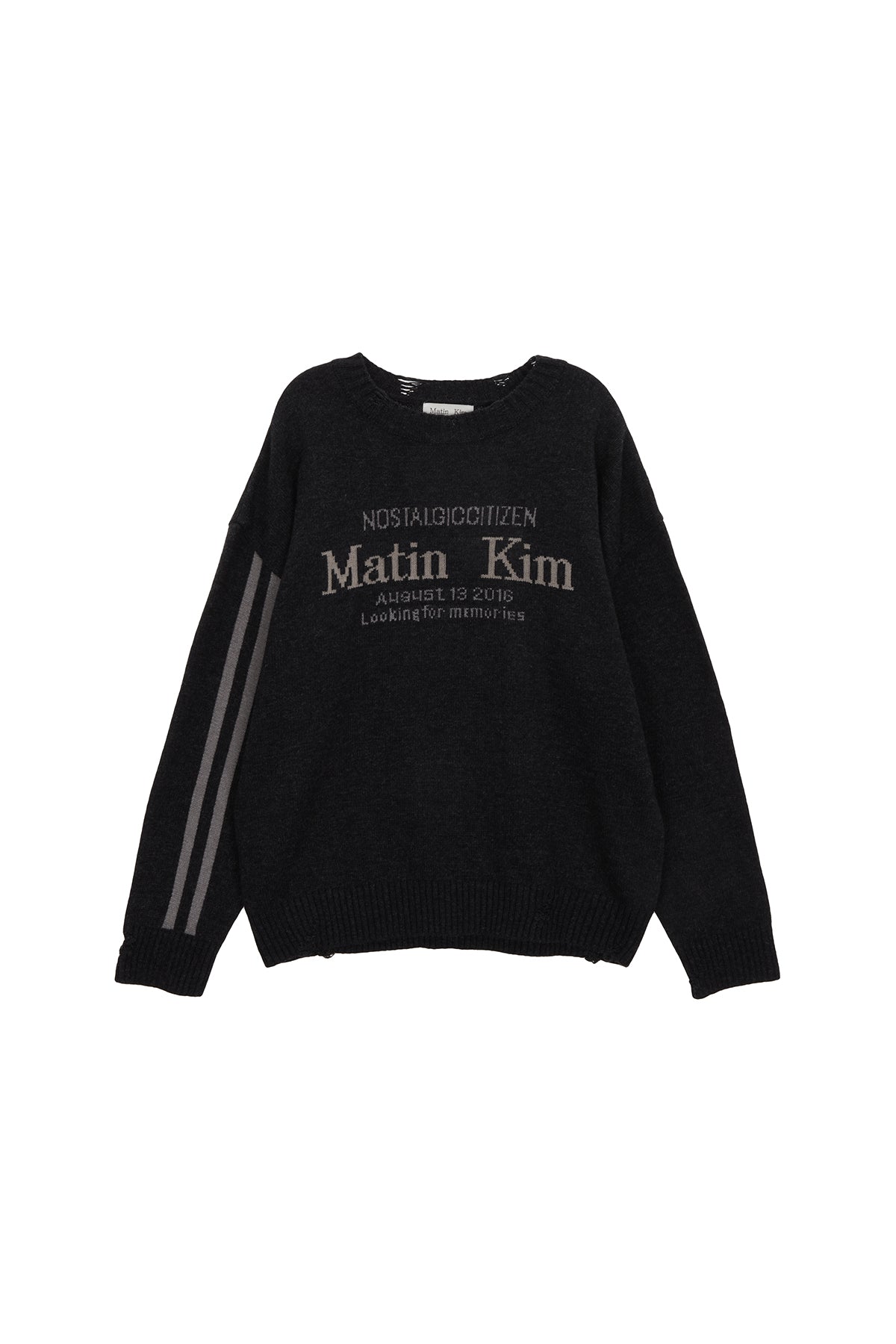 Matin Kim - Matin Sleeve Line Knit Pullover (Ivory) product image 11 | TRAB K-Fashion Australia