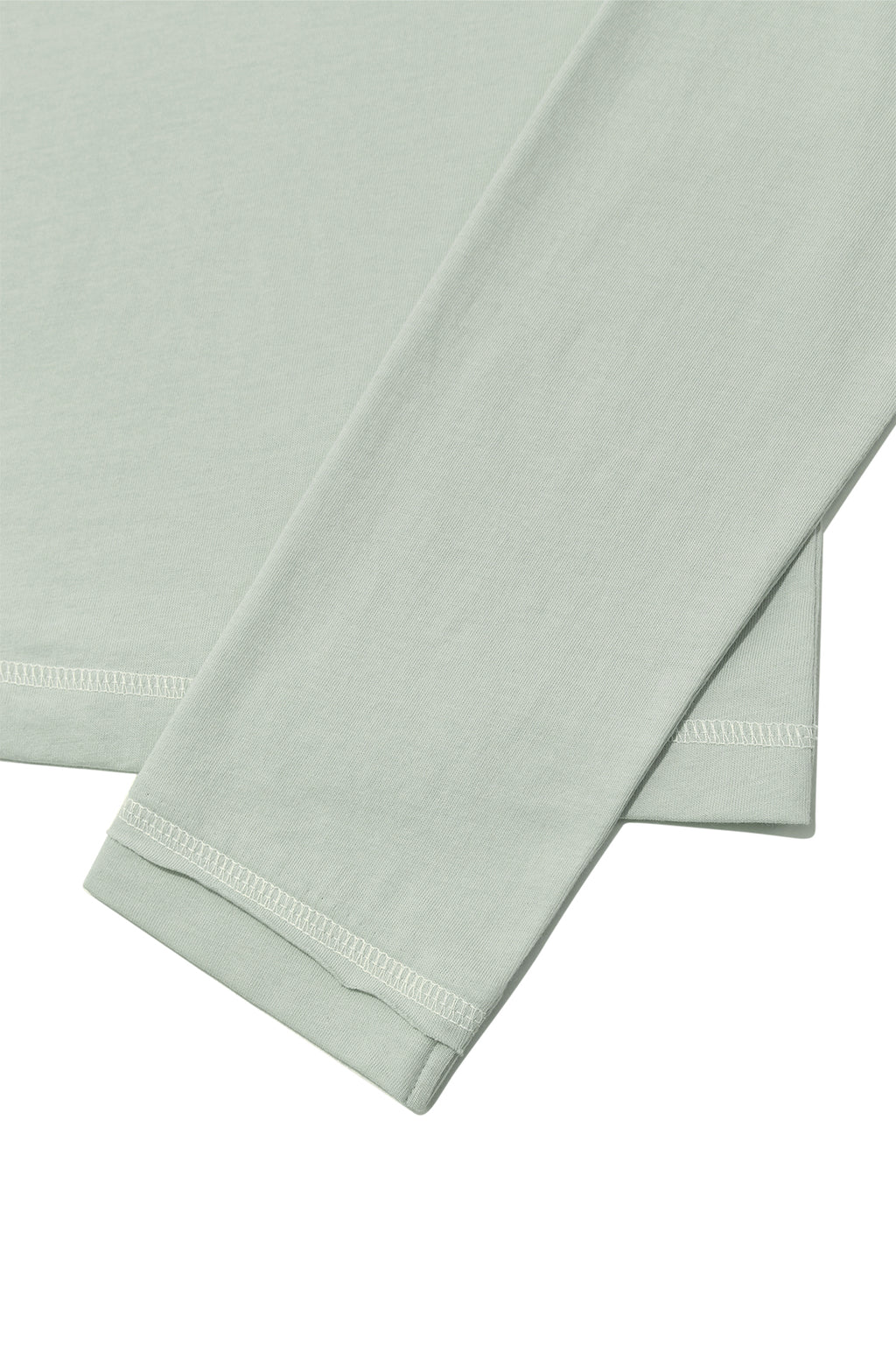Matin Kim - Cut Line Detail Long Sleeve Logo Top (Mint) product image 5 | TRAB K-Fashion Australia