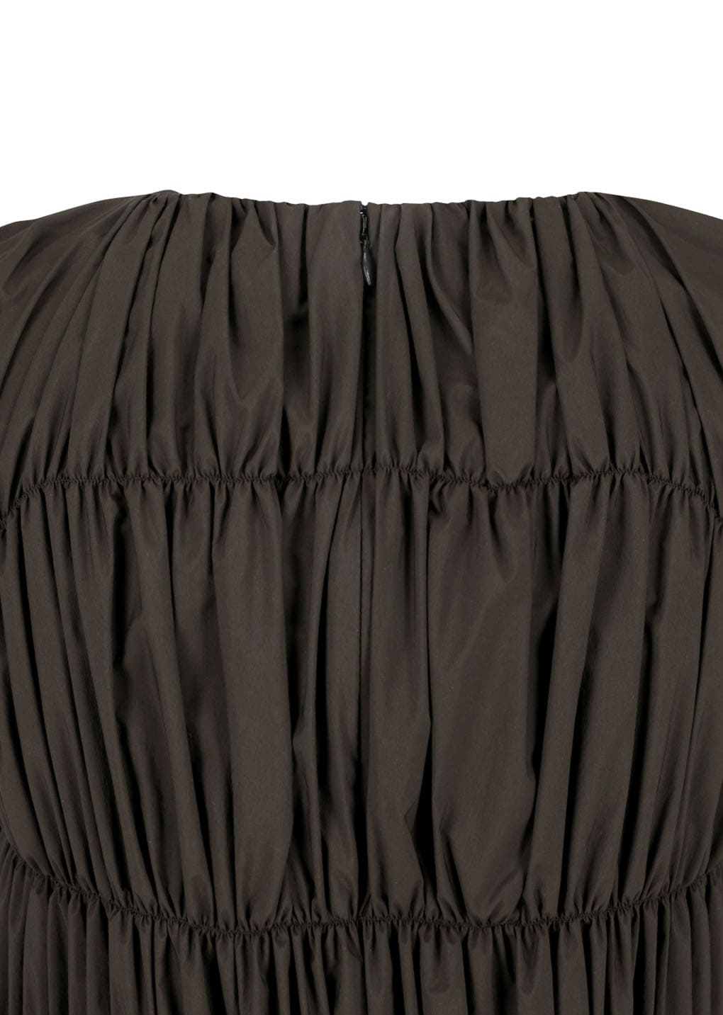 Amomento - Nylon Shirring Dress (Brown) product image 7 | TRAB K-Fashion Australia