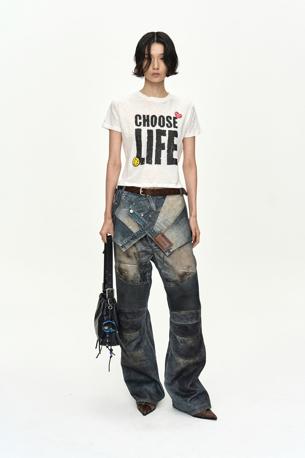 Andersson Bell - Upside-Down Printed Wrap Skirt (Mid Blue) product image 8 | TRAB K-Fashion Australia