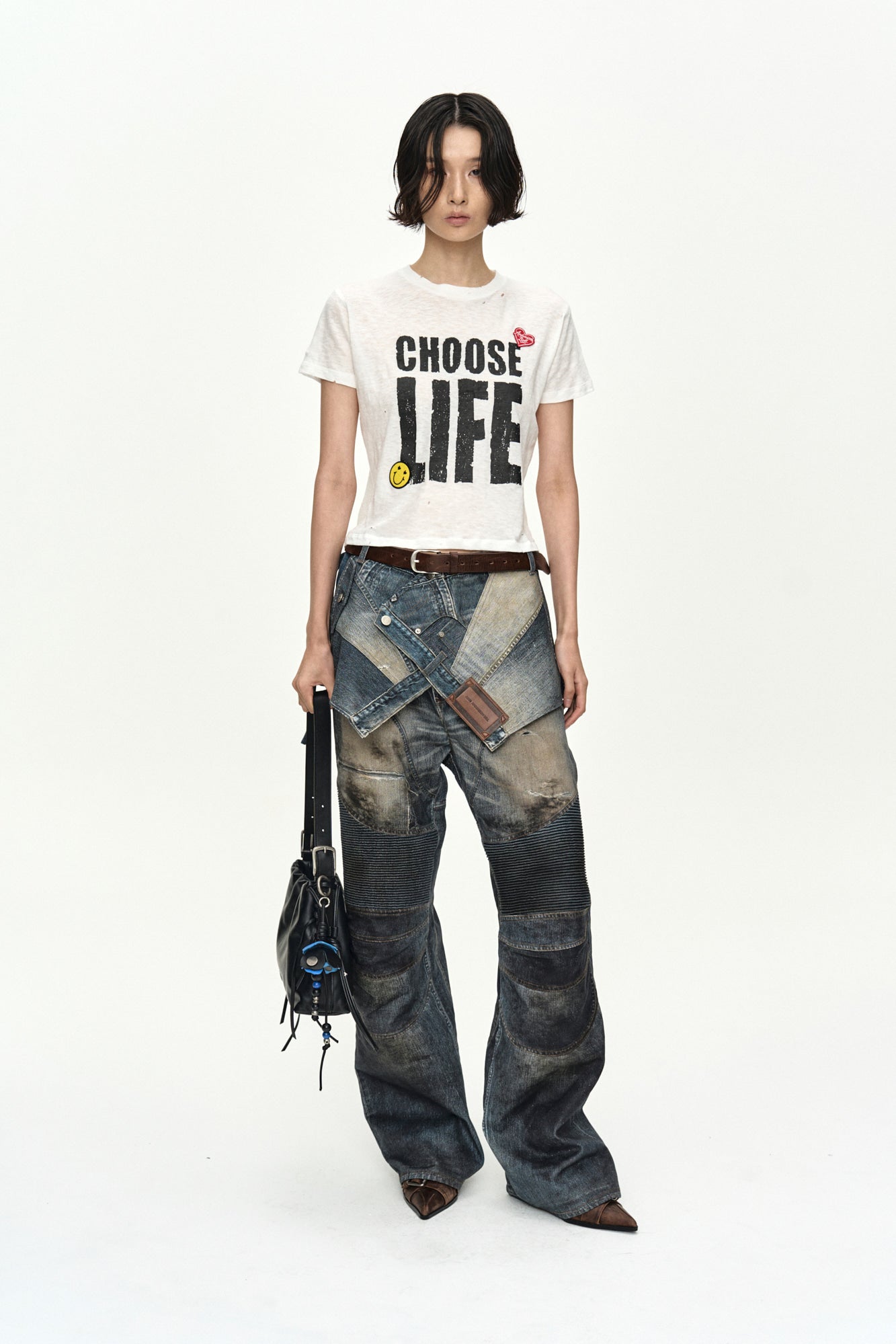 Andersson Bell - Upside-Down Printed Wrap Skirt (Mid Blue) product image 8 | TRAB K-Fashion Australia