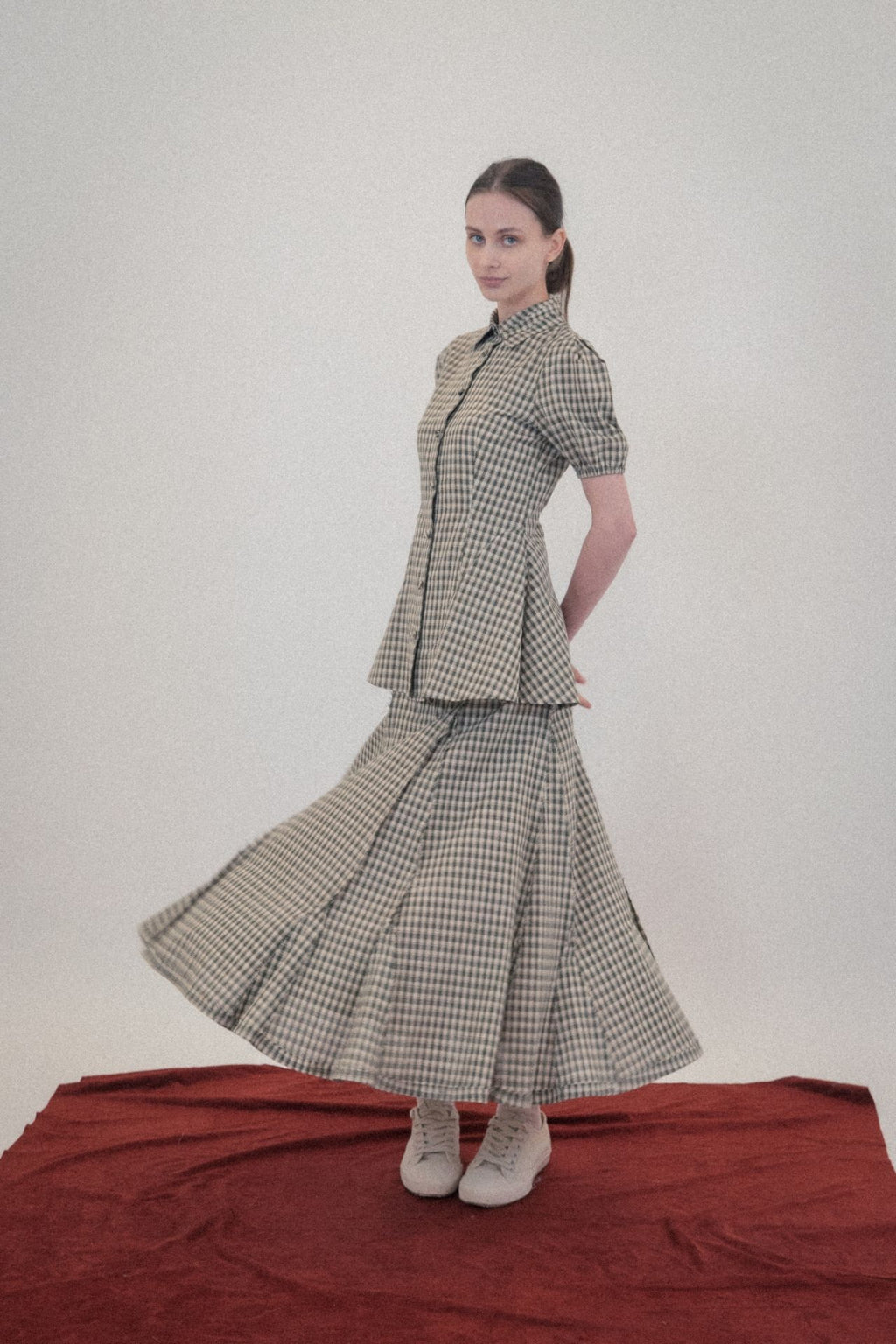 Ioedle - Fractal Waterfall Skirt (Green) product image 9 | TRAB K-Fashion Australia