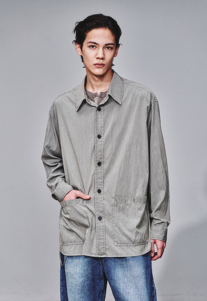 Art if acts - French Two Pocket Rayon Shirt (Cliff) product image 4 | TRAB K-Fashion Australia