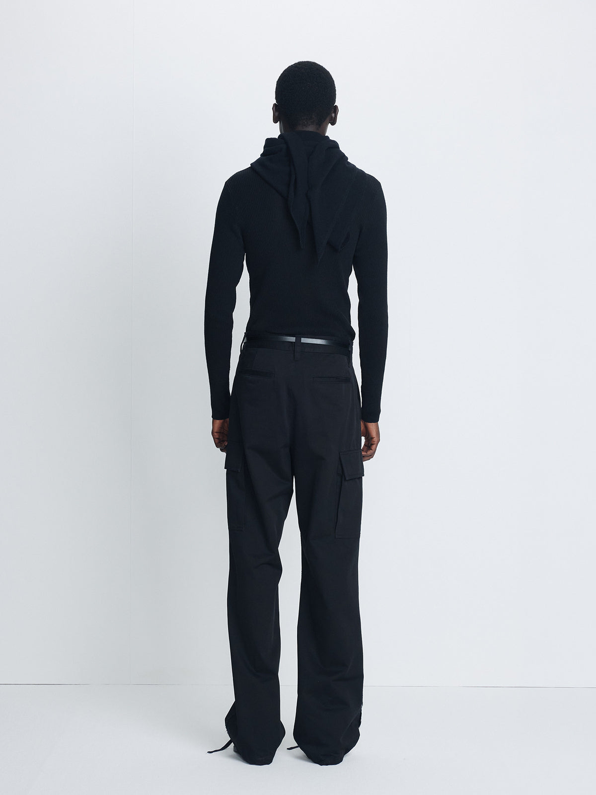 Tonywack - Re-Cut Wide Leg Cargo Pants (Black) product image 3 | TRAB K-Fashion Australia