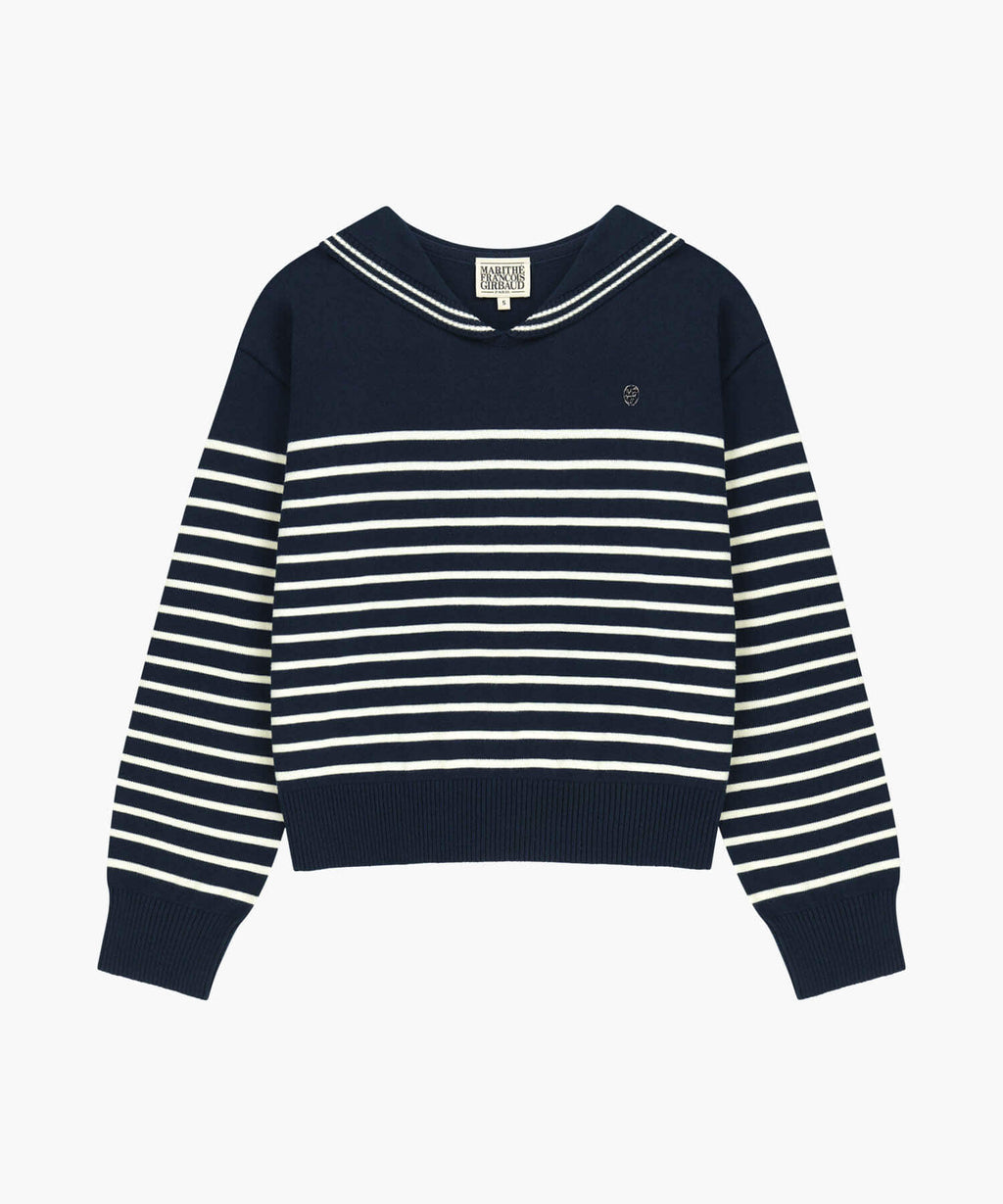 Marithe & Francois Girbaud - Sailor Knit Pullover (Navy) product image 6 | TRAB K-Fashion Australia
