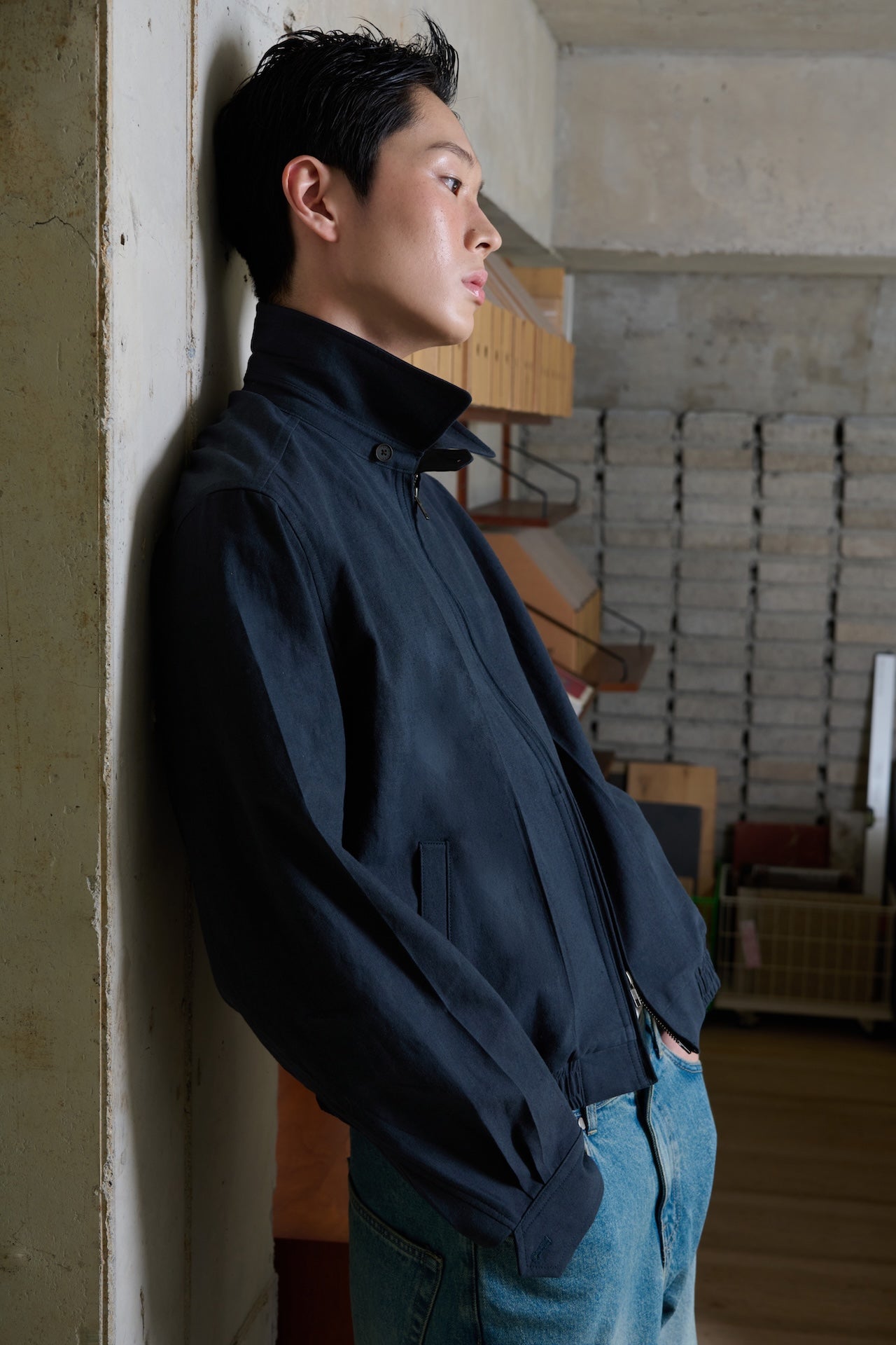 STU - Vintage Swing Jacket (Navy) product image 5 | TRAB K-Fashion Australia