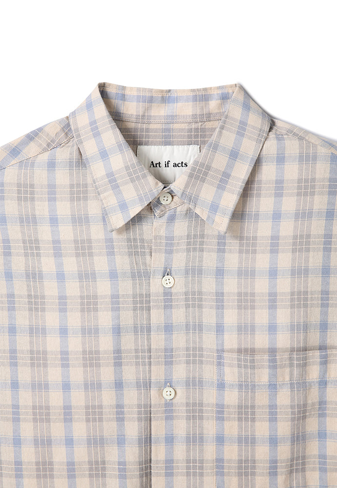 Art if acts - French Check Shirt (Cliff/Blue) product image 7 | TRAB K-Fashion Australia