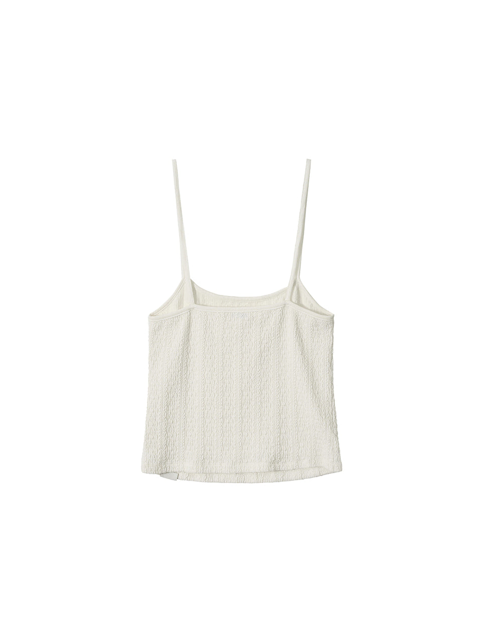 Kijun - Crinkled Knit Tank Top (Off-White) product image 8 | TRAB K-Fashion Australia