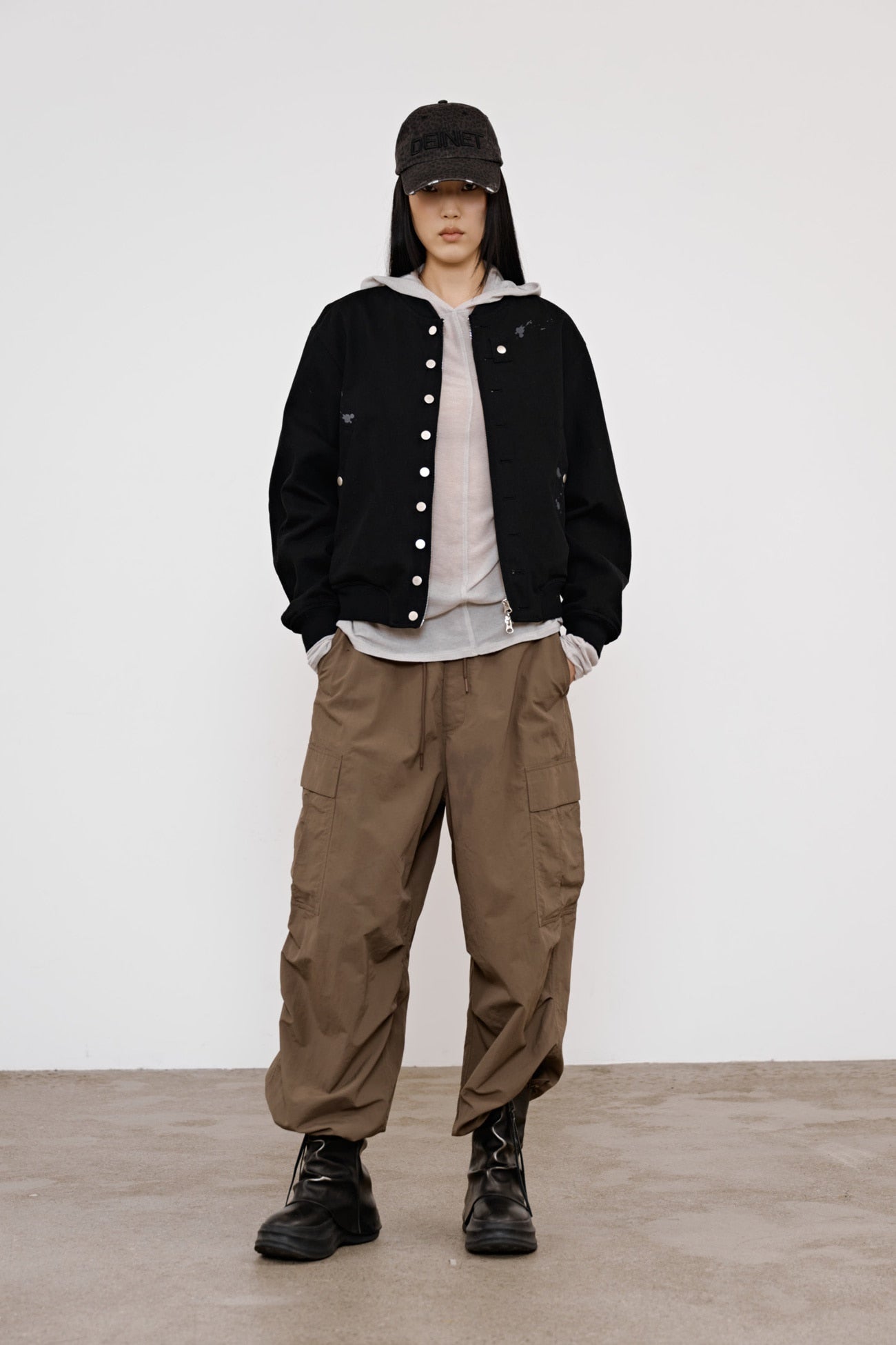 Deinet - Paint Stud Cotton Ma1 (Black) product image 4 | TRAB K-Fashion Australia