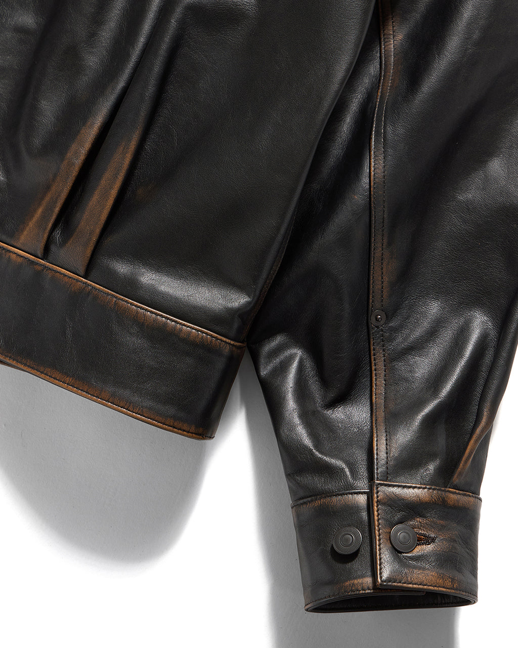 Eastlogue - Workers Blouson Leather Jacket (Vintage Black) product image 5 | TRAB K-Fashion Australia