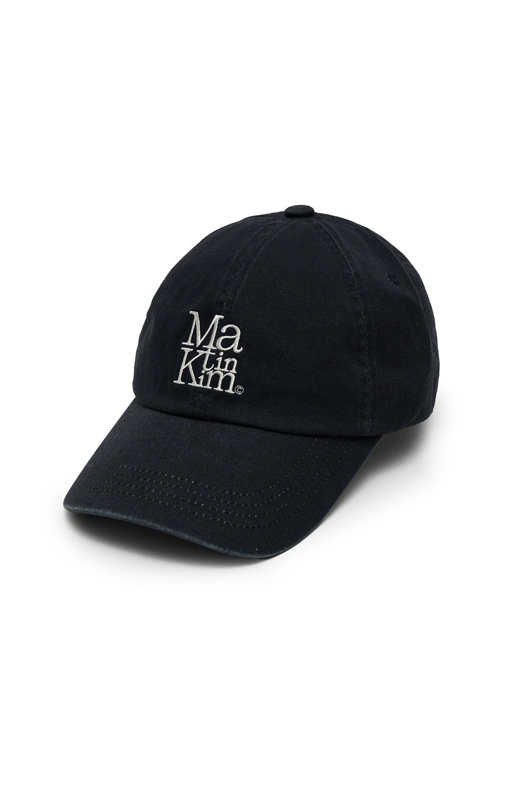 Matin Kim - Matin Block Logo Ball Cap (Dark Navy) product image 2 | TRAB K-Fashion Australia