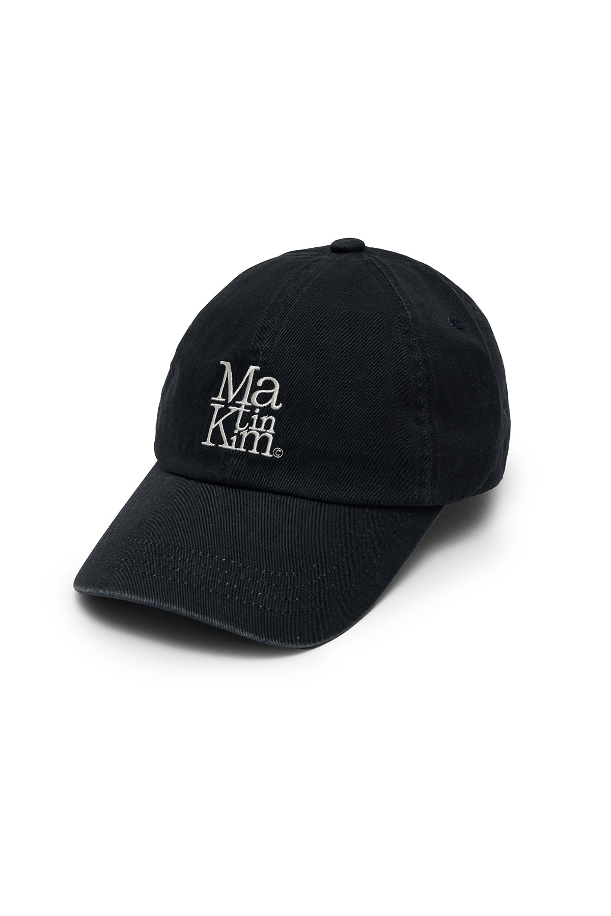Matin Kim - Matin Block Logo Ball Cap (Dark Navy) product image 2 | TRAB K-Fashion Australia
