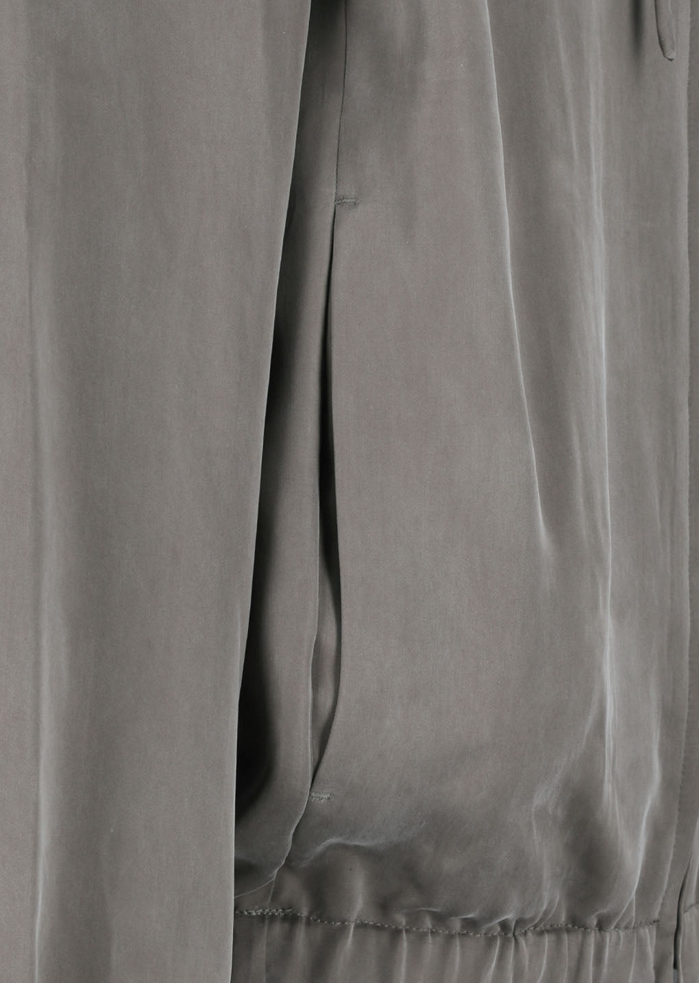 Amomento - Cupro Hood Zip Up Jumper (Grey) product image 6 | TRAB K-Fashion Australia