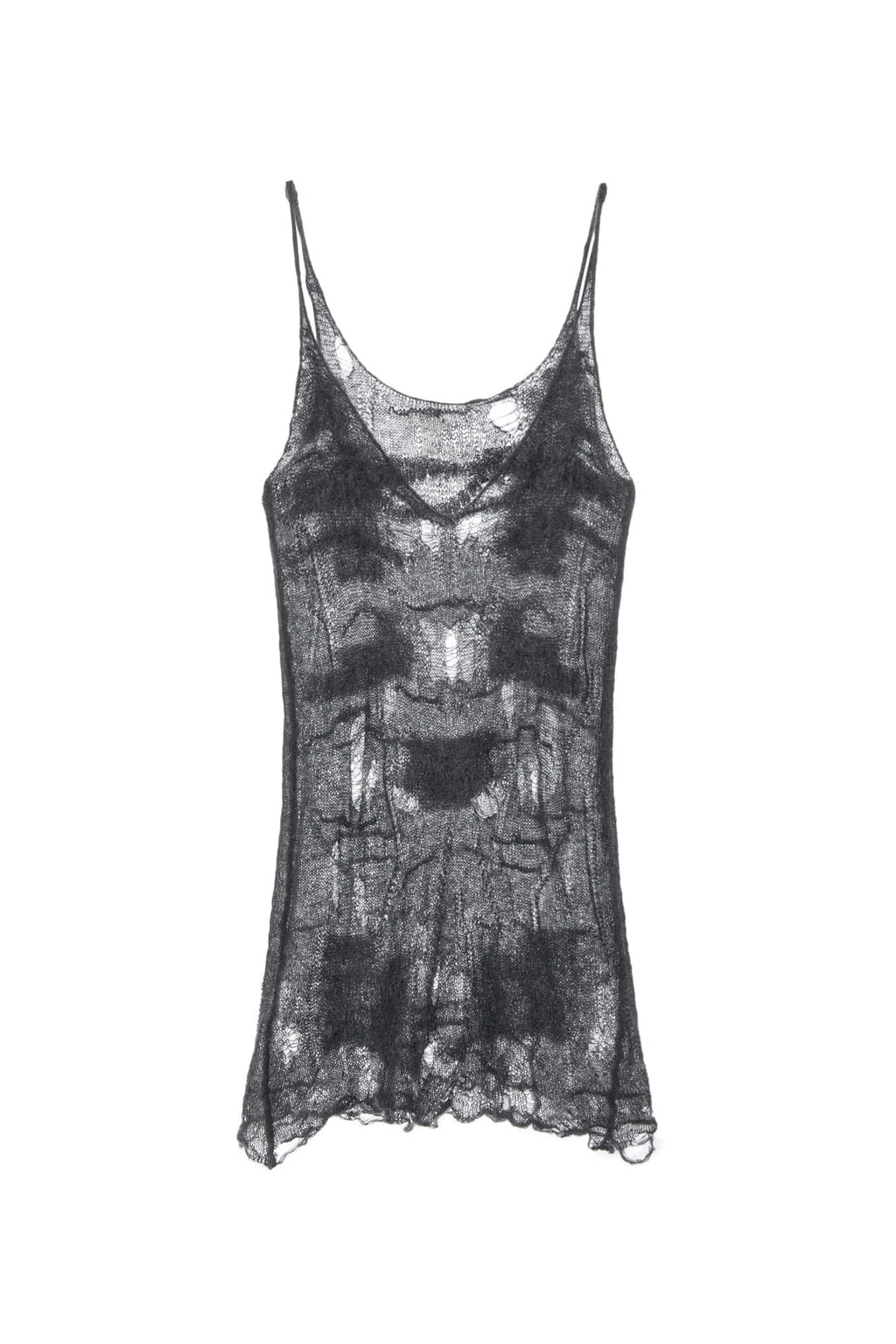 Deinet - Distressed Knit Vest (Charcoal) product image 1 | TRAB K-Fashion Australia