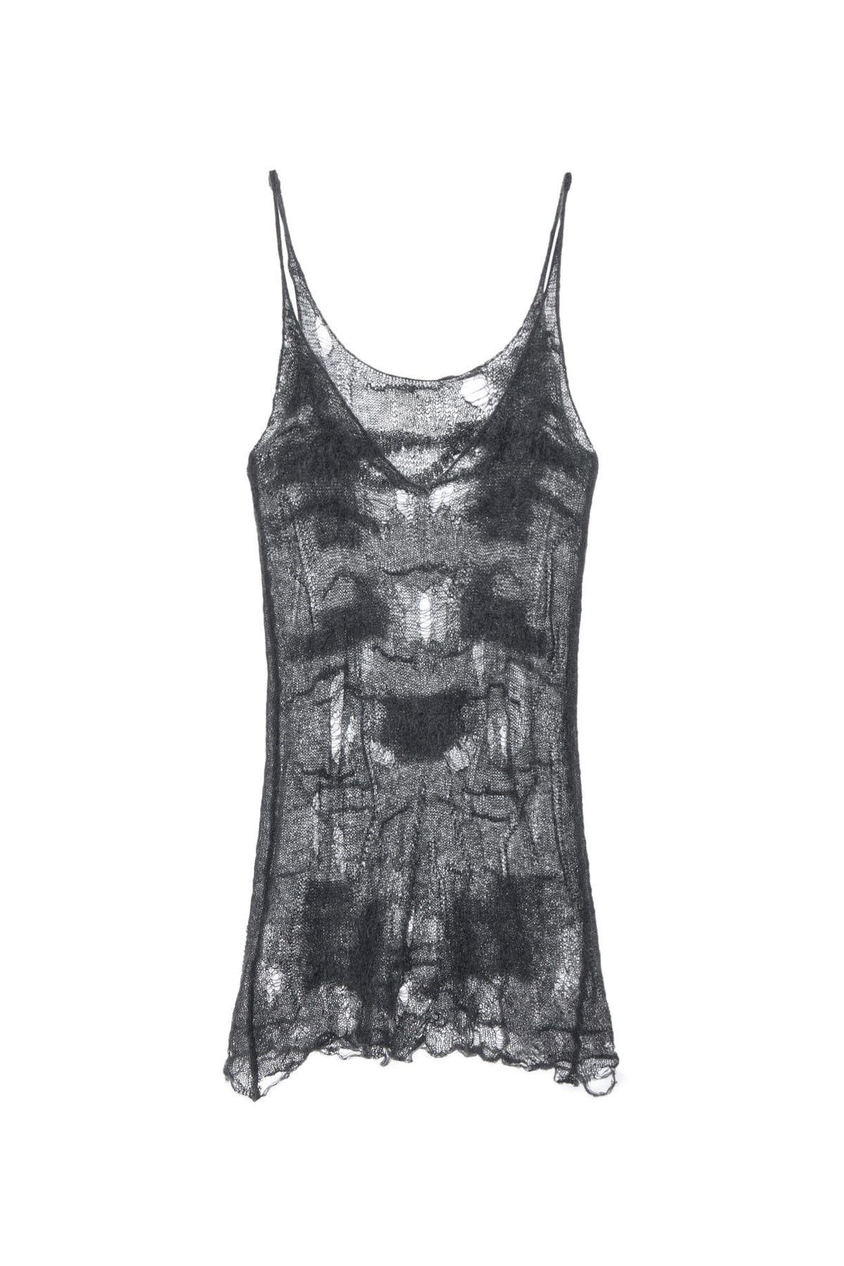 Deinet - Distressed Knit Vest (Charcoal) product image 1 | TRAB K-Fashion Australia