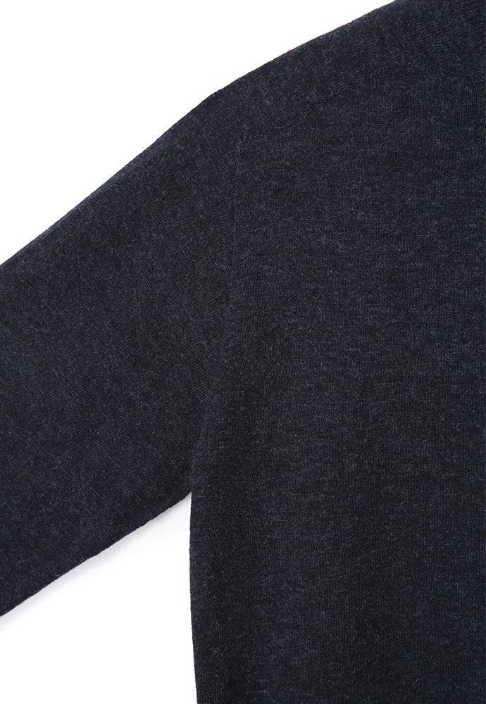 Art if acts - Wholegarment Round Neck Cardigan (Dark Navy) product image 10 | TRAB K-Fashion Australia