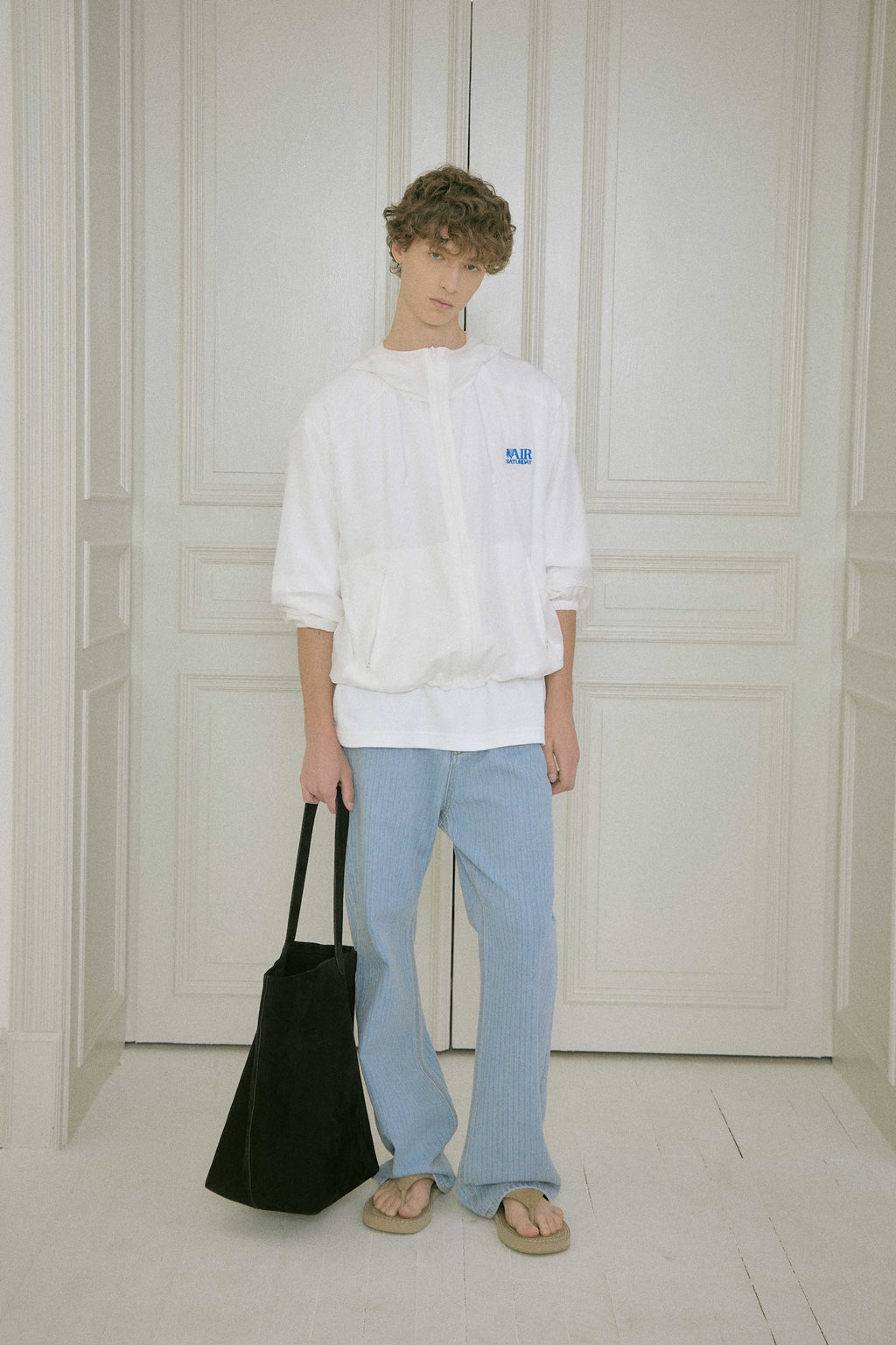 Stu - Stripe Windbreaker (White) product image 8 | TRAB K-Fashion Australia