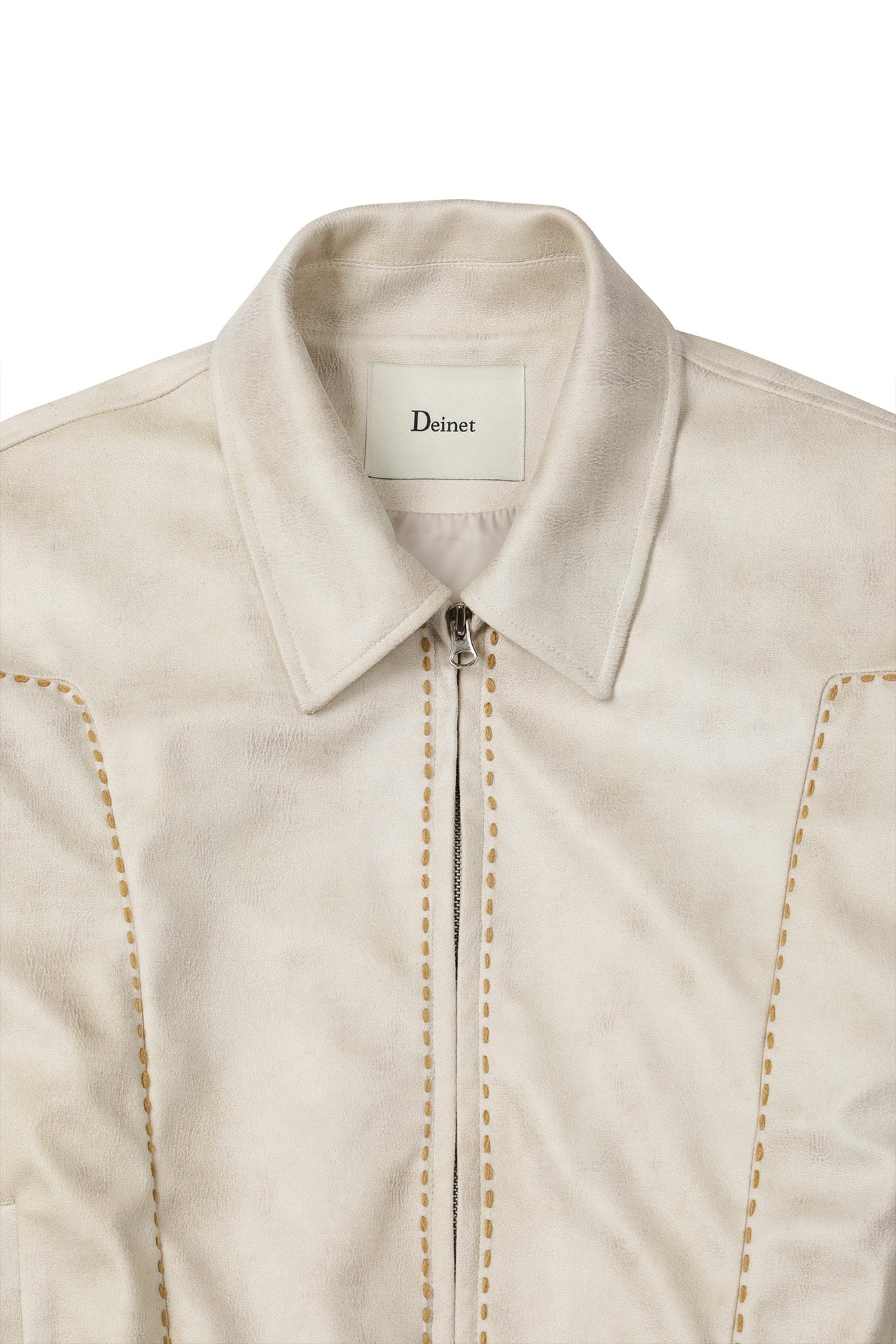 Deinet - Stitch Bomber Jumper (Ivory) product image 10 | TRAB K-Fashion Australia