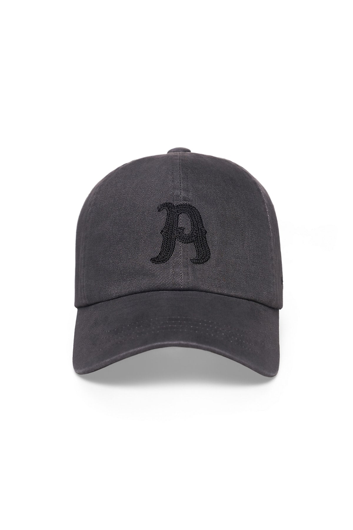 Matin Kim - Matin Initial Ball Cap (Charcoal) product image 1 | TRAB K-Fashion Australia