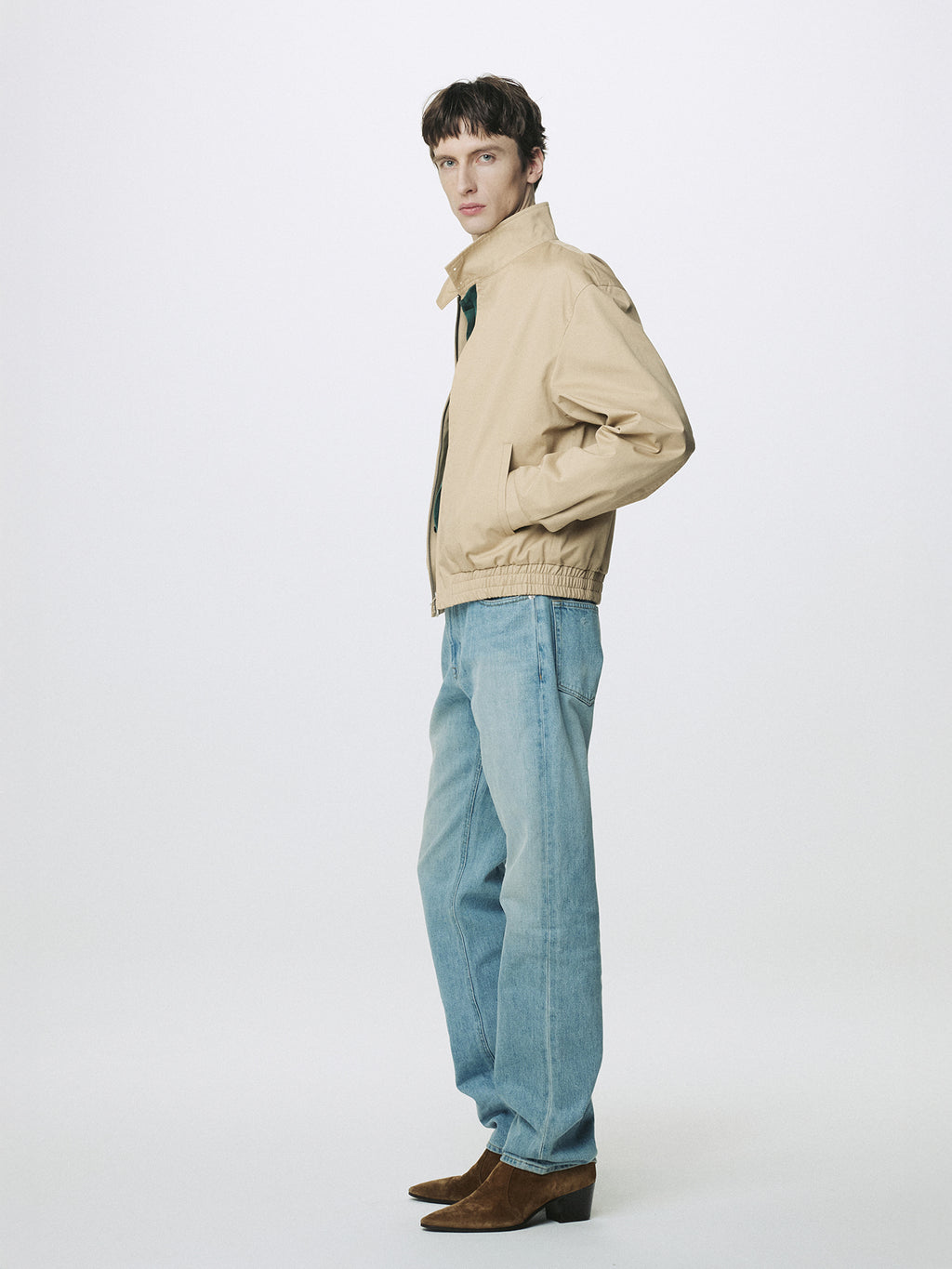 Tonywack - High Density Cotton Harrington Jacket (Beige) product image 3 | TRAB K-Fashion Australia