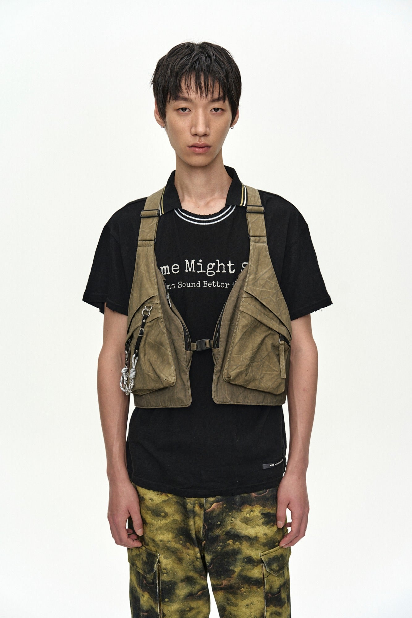 Andersson Bell - Tie-Dyed Vest Backpack (Moss Khaki) product image 1 | TRAB K-Fashion Australia