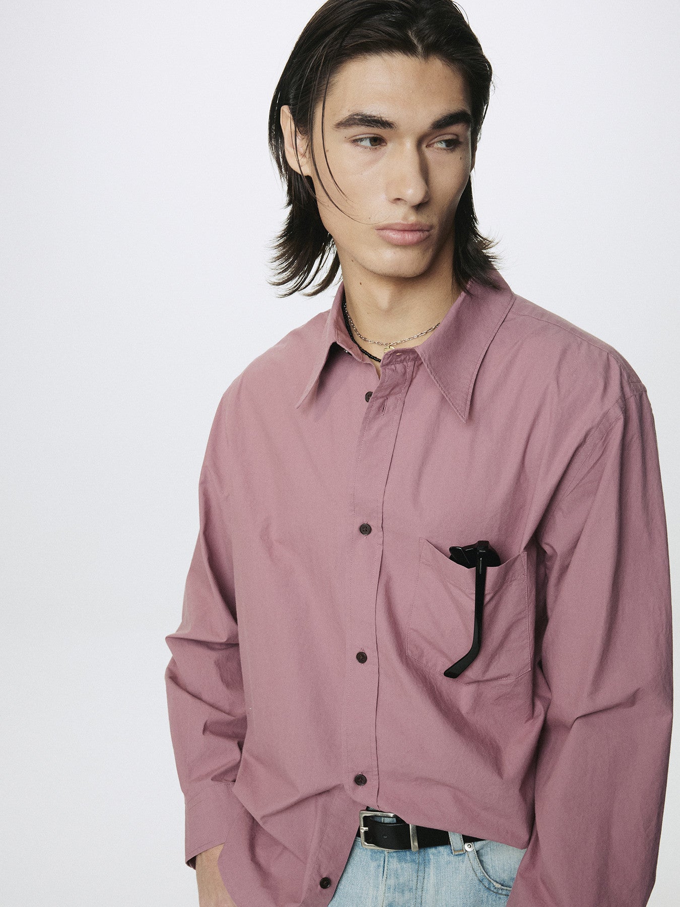 Tonywack - Washed Cotton Shirt (Dusty Pink) product image 1 | TRAB K-Fashion Australia