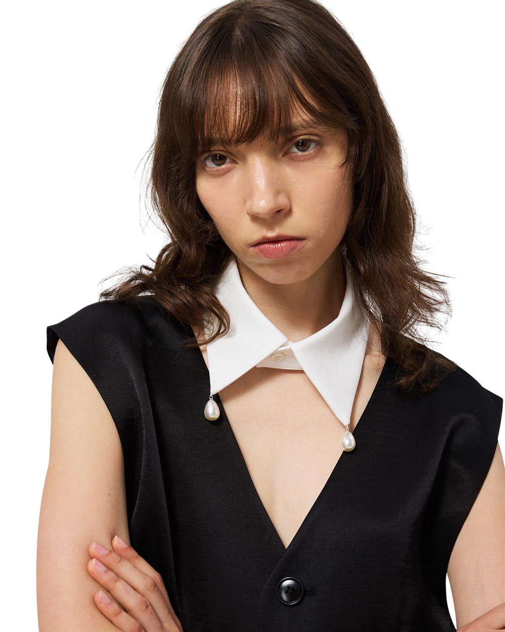 Kimhe Kim - Pearl Twins Drops Collar (White) product image 7 | TRAB K-Fashion Australia