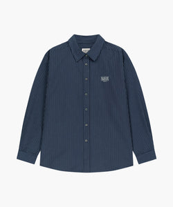 Marithe & Francois Girbaud - Stripe Pattern Shirt (Navy) product image 1 | TRAB K-Fashion Australia
