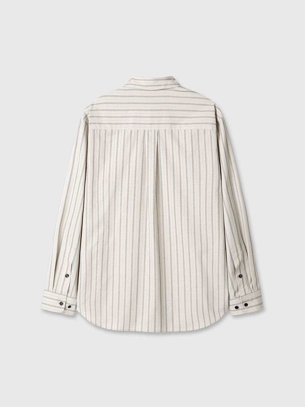 Tonywack - Striped Cotton Shirt (Warm Grey) product image 10 | TRAB K-Fashion Australia