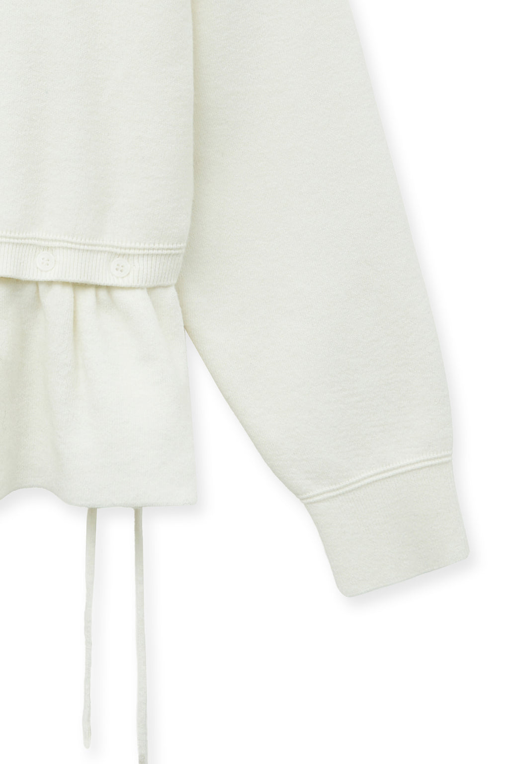 Matin Kim - Detachable Skirt Knit Pullover (Ivory) product image 5 | TRAB K-Fashion Australia