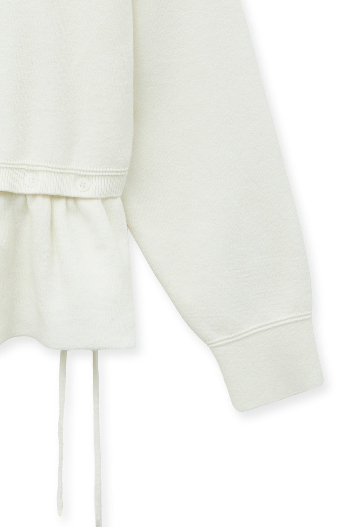Matin Kim - Detachable Skirt Knit Pullover (Ivory) product image 5 | TRAB K-Fashion Australia