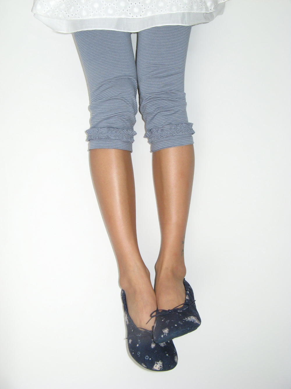 Coyseio - Stripe Rough Leggings (Ash Blue) product image 9 | TRAB K-Fashion Australia