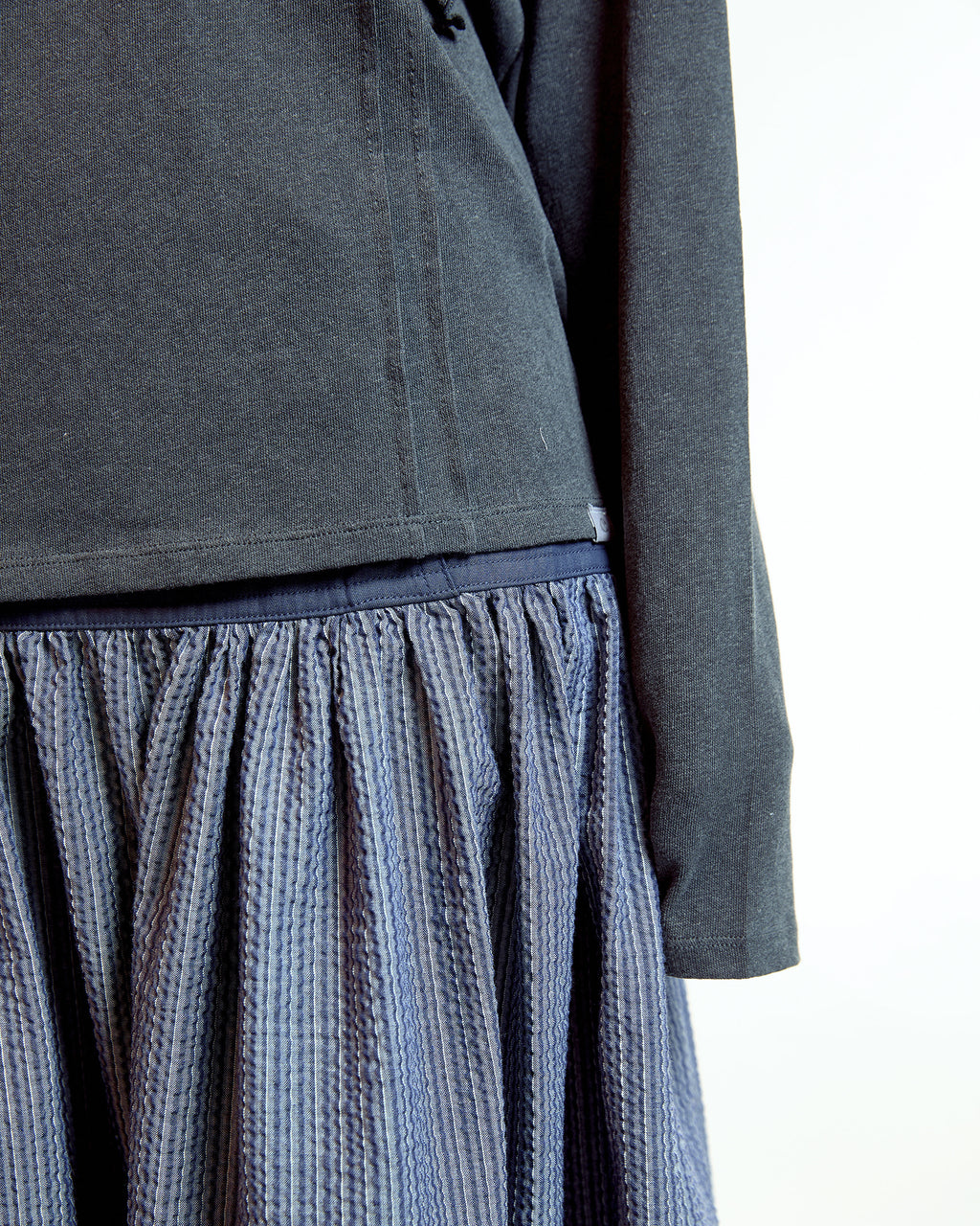 Coyseio - Double Ruffle Long Sleeve (Dark Grey) product image 3 | TRAB K-Fashion Australia
