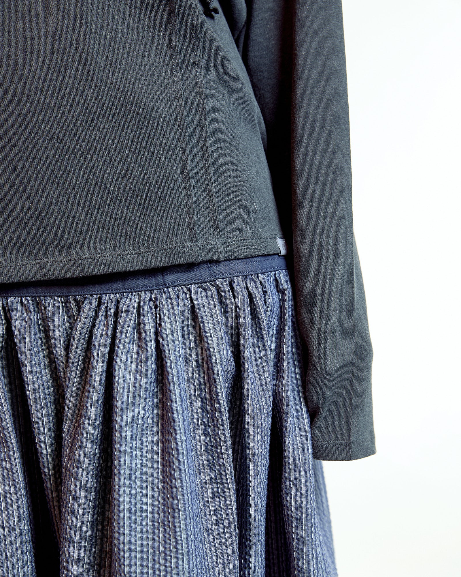 Coyseio - Double Ruffle Long Sleeve (Dark Grey) product image 3 | TRAB K-Fashion Australia