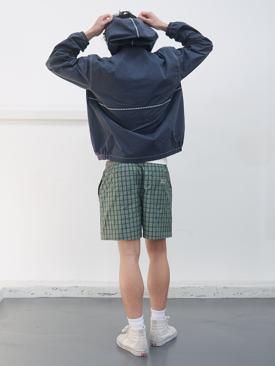 Kijun - Navajo Hooded Jacket (Navy) product image 6 | TRAB K-Fashion Australia