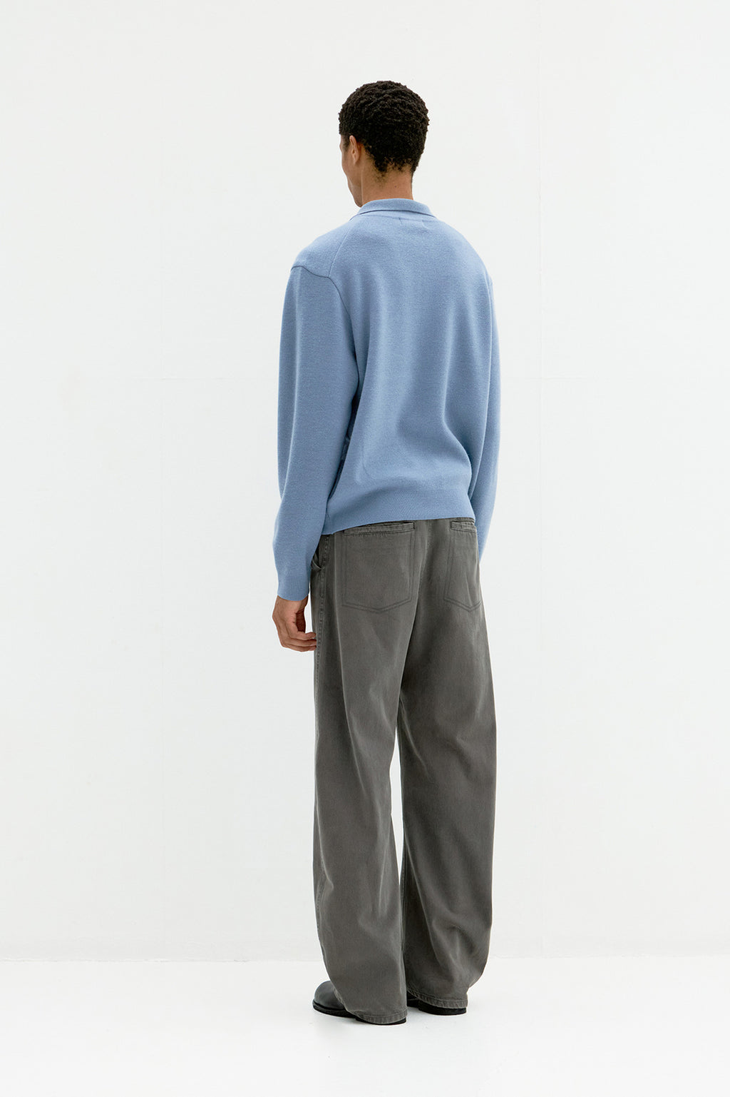 Coor - Topfill Wool Polo Knit (Sky Blue) product image 4 | TRAB K-Fashion Australia